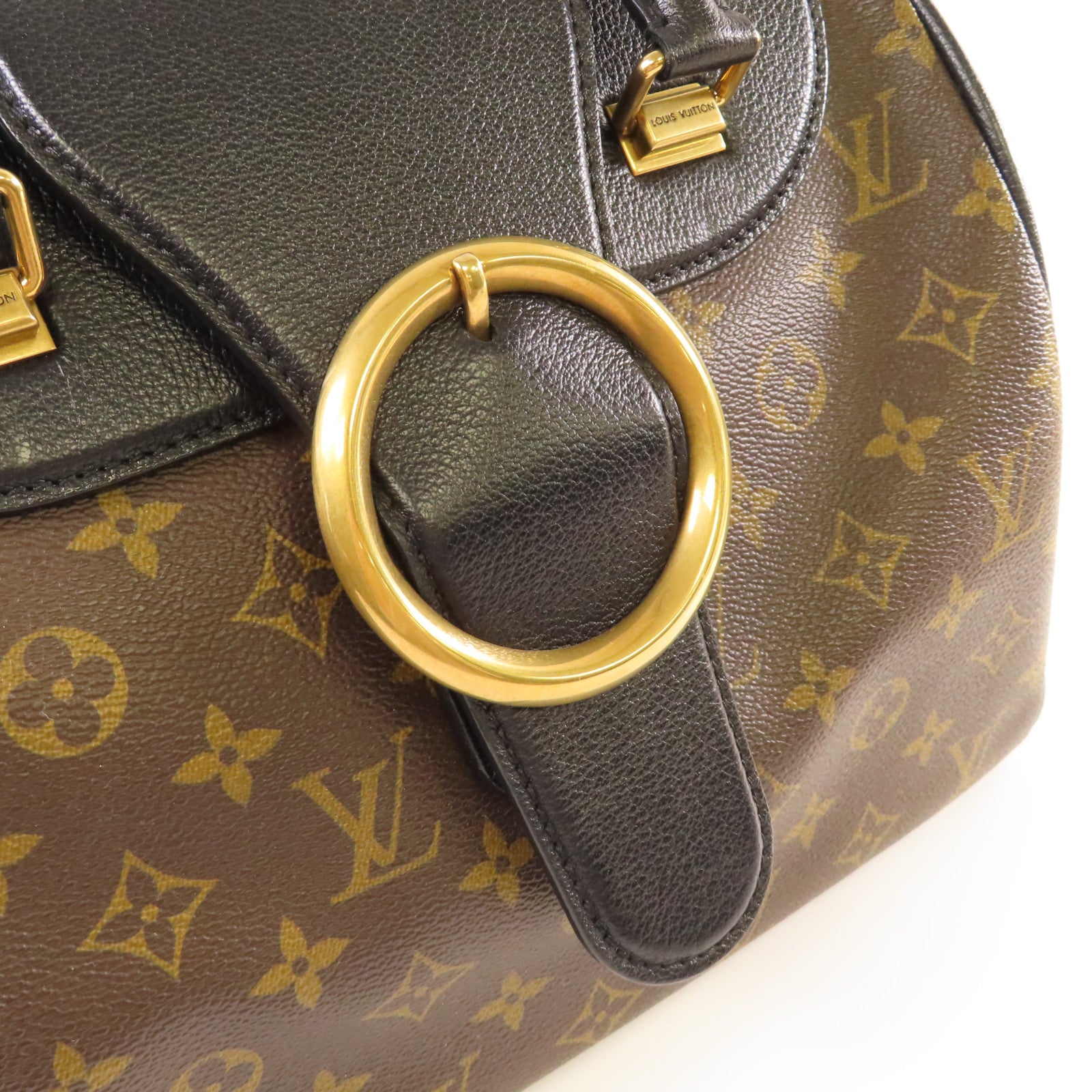 LOUIS VUITTON Monogram Golden Arrow Speedy 30 Handbag金扣手挽袋啡色/黑色