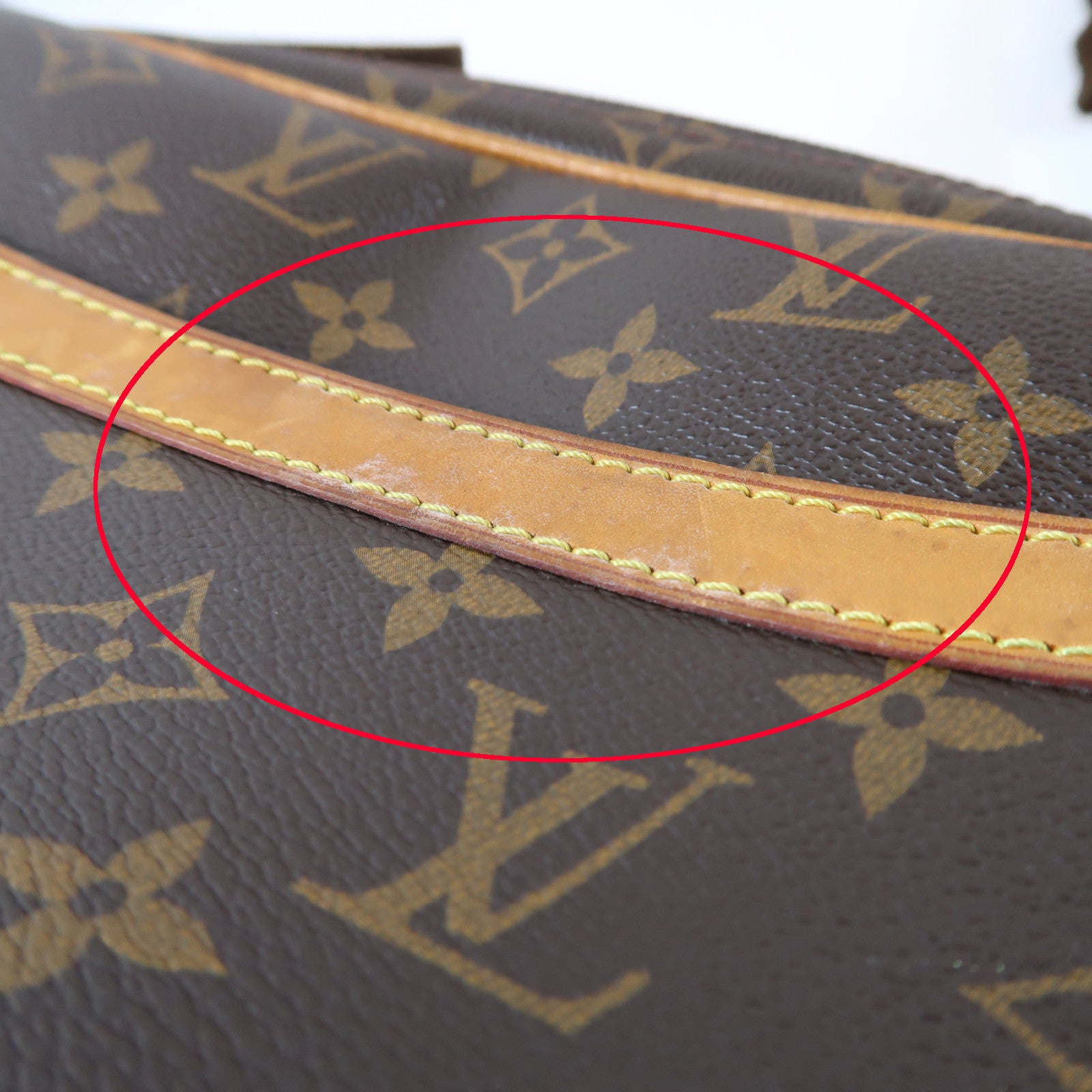 LOUIS VUITTON Monogram Reporter PM金扣肩背袋啡色