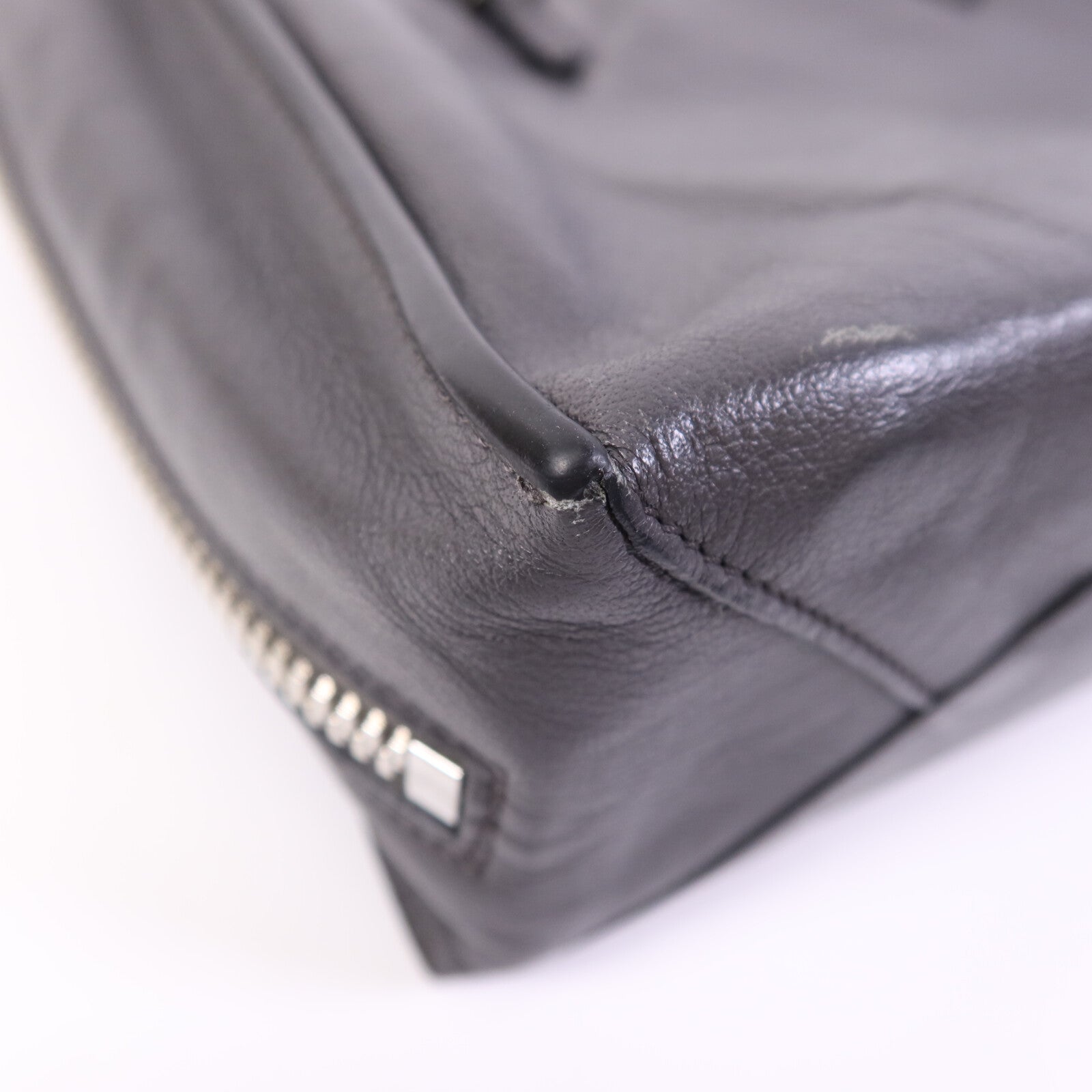 BALENCIAGA 牛皮皮革Shoulder Bag銀扣手挽肩背兩用袋