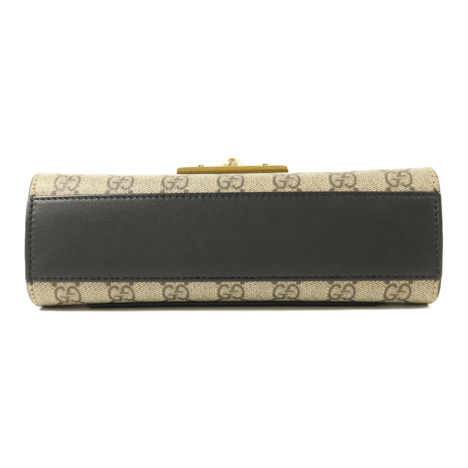 GUCCI 塗層帆布/牛皮皮革Padlock Supreme手挽肩背兩用袋