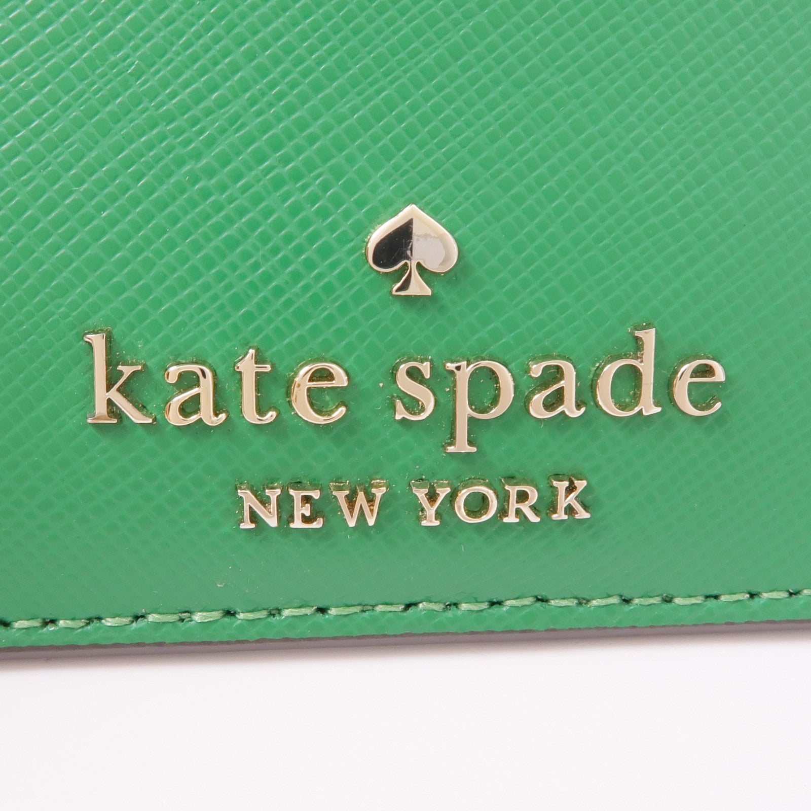 Kate Spade 皮革Card Case銀扣卡片套