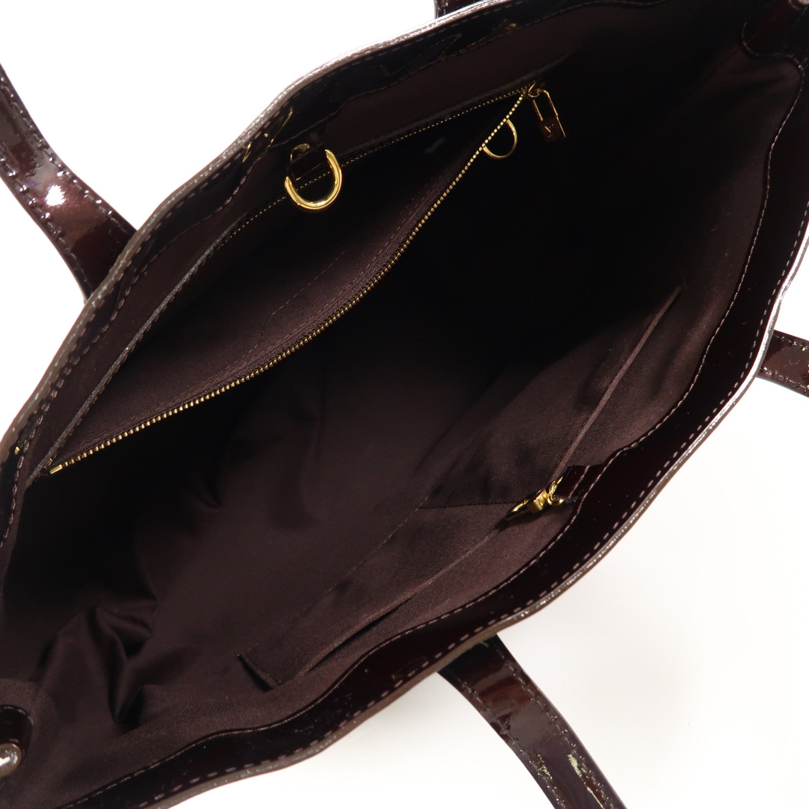 LOUIS VUITTON Vernis Wilshire MM金扣肩背袋/手挽袋