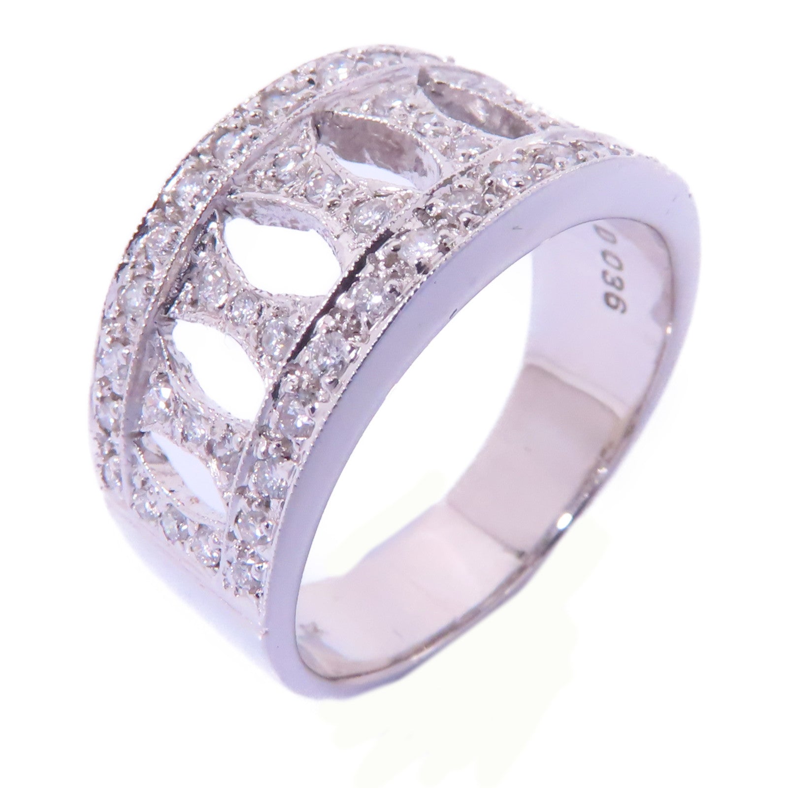 JEWELRY 18K白金Diamond Ring鑽石戒指US#7