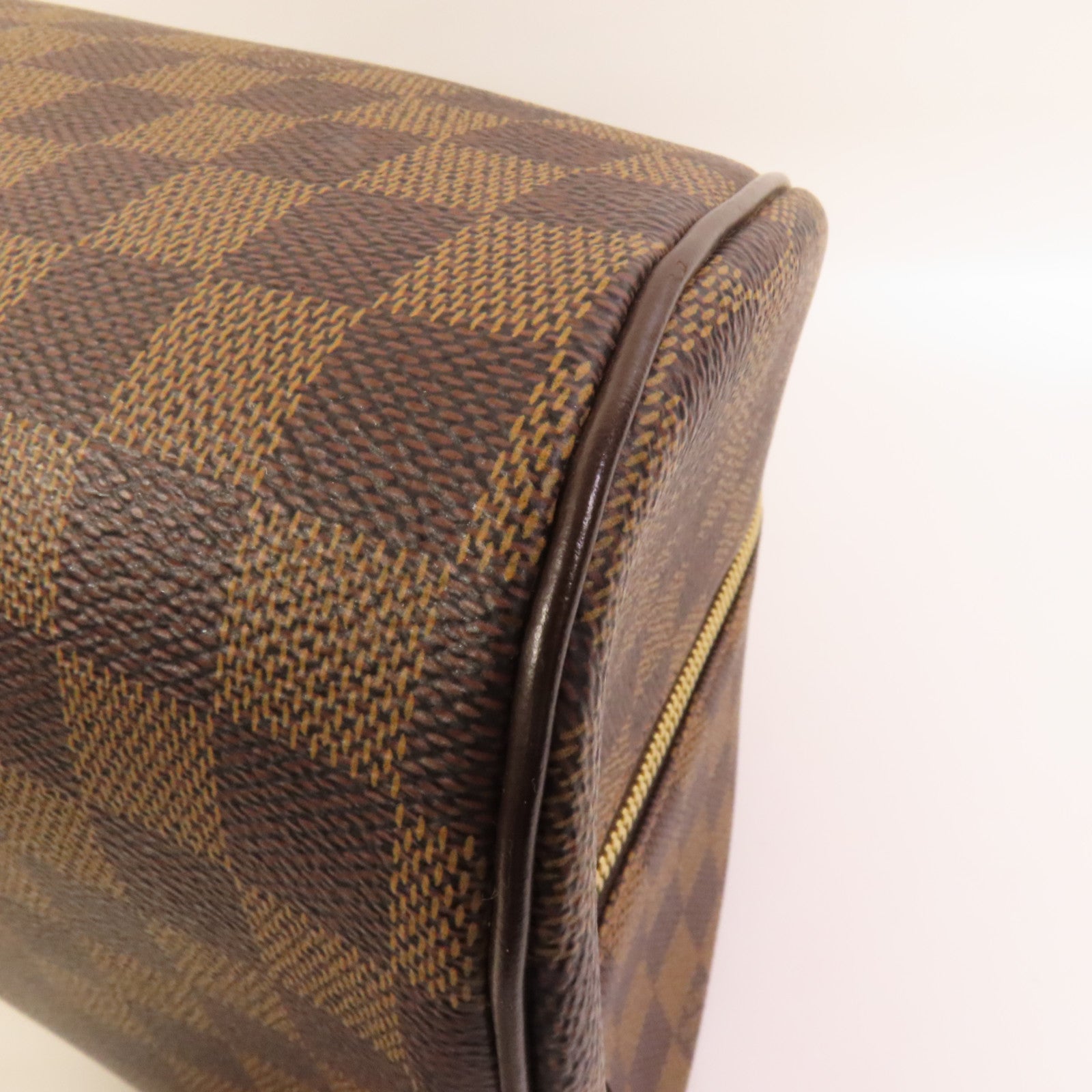 LOUIS VUITTON Damier Ribera MM金扣手挽袋