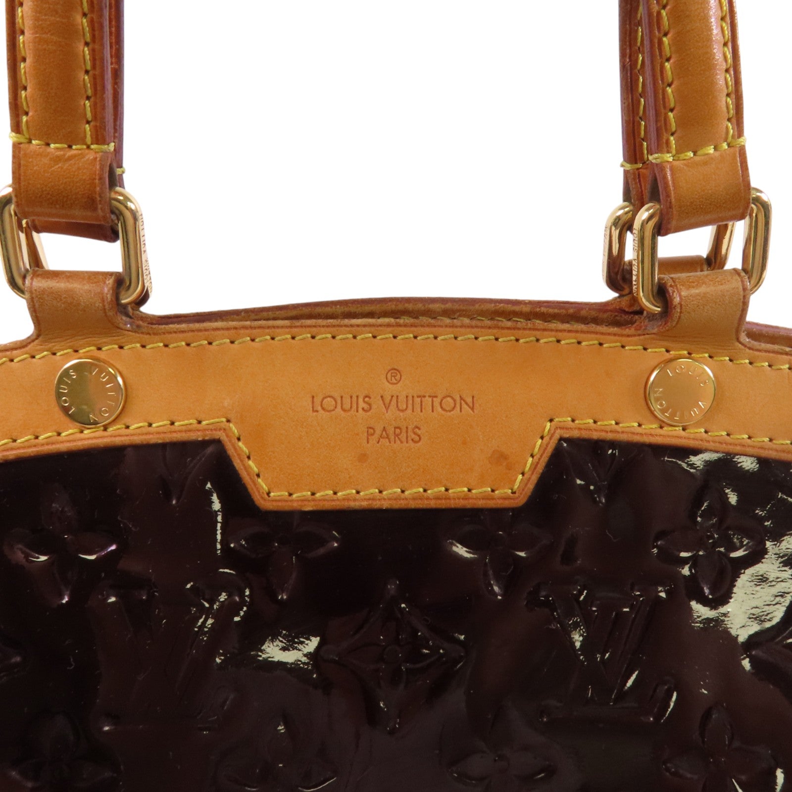 LOUIS VUITTON LV GHW Brea MM Handbag Shoulder Bag M91619 Mono-Vernis Wine-Red