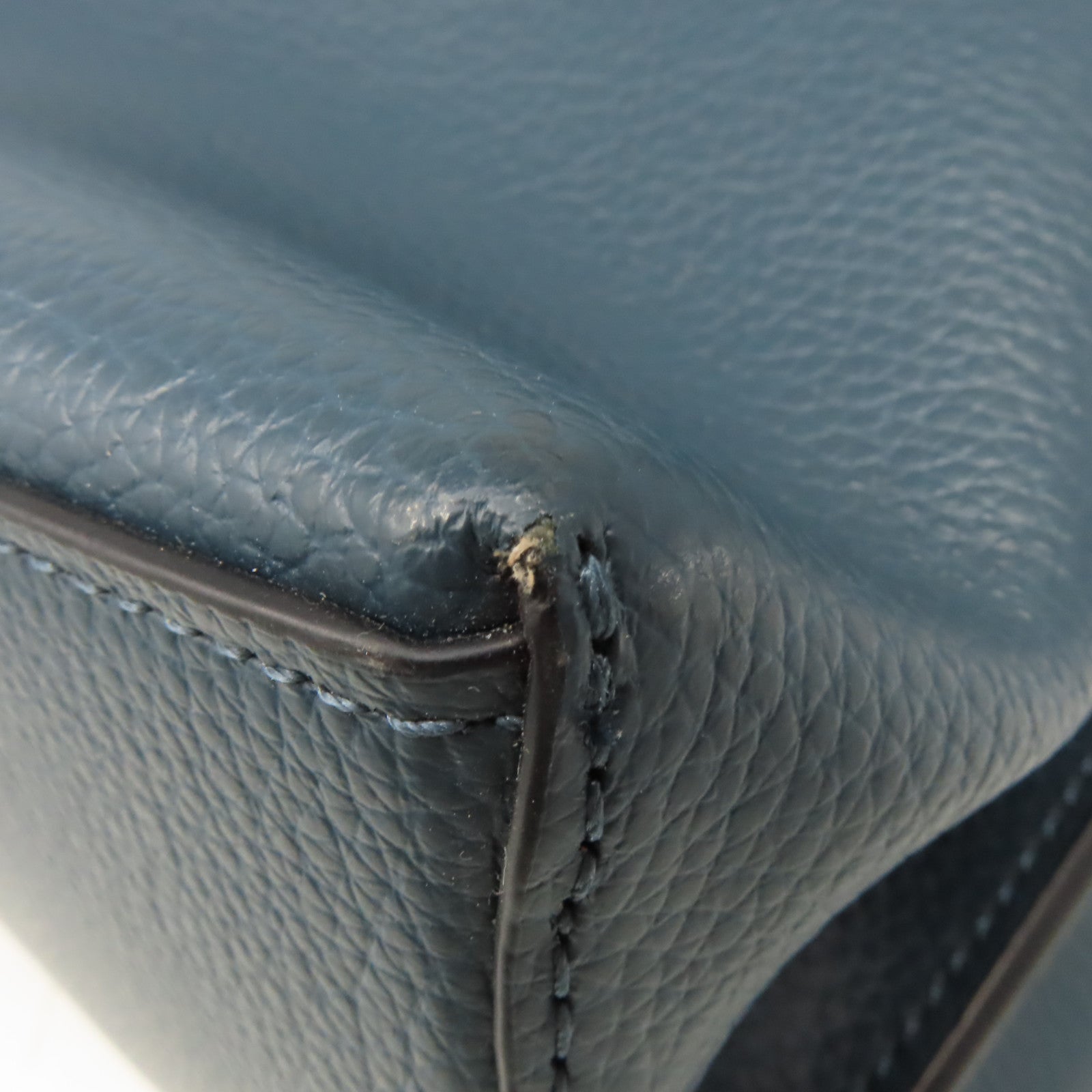 COACH 【清倉大減價】牛皮皮革Tote Bag肩背袋藍綠色