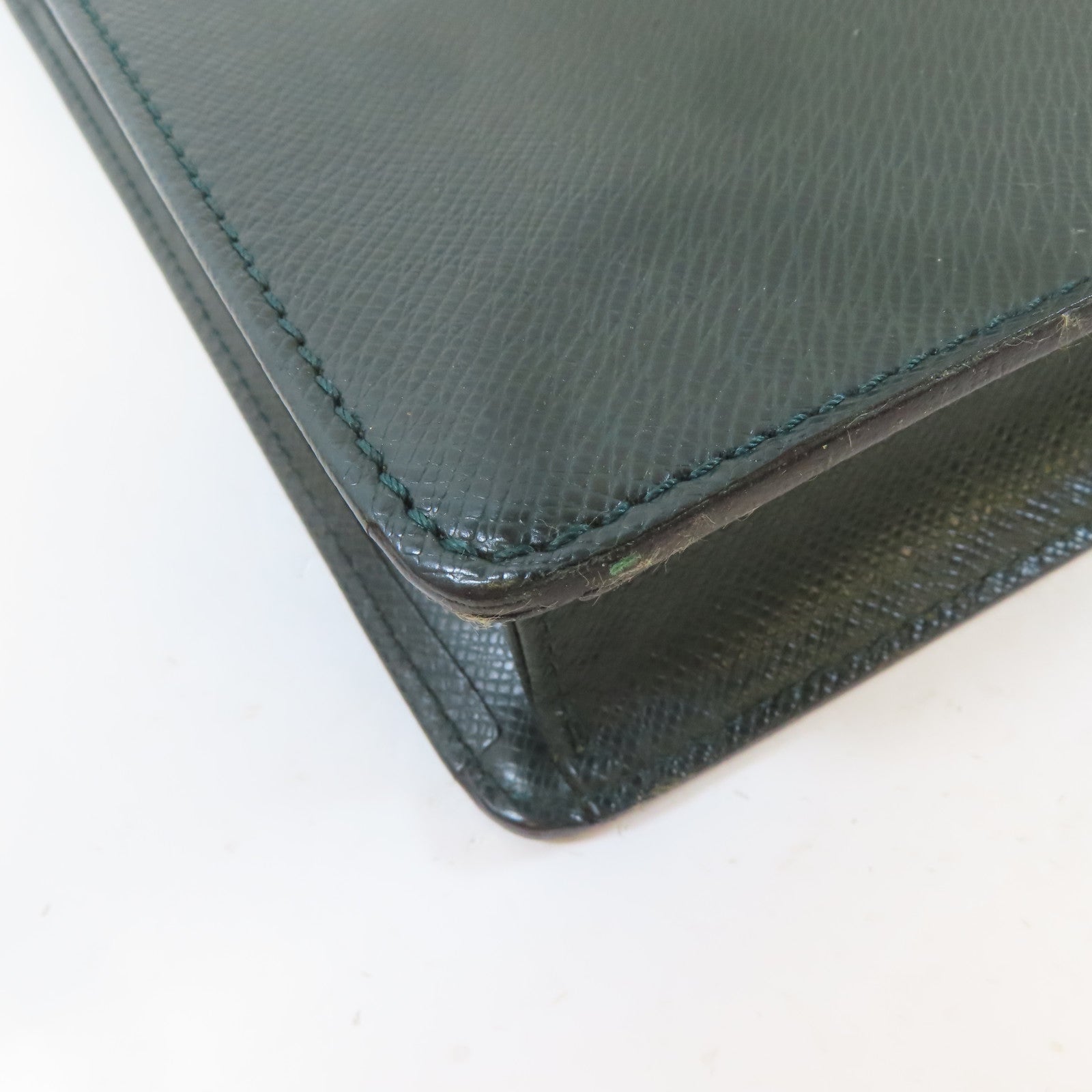 LOUIS VUITTON 【激減優惠】Taiga Business Bag金扣公事包綠色