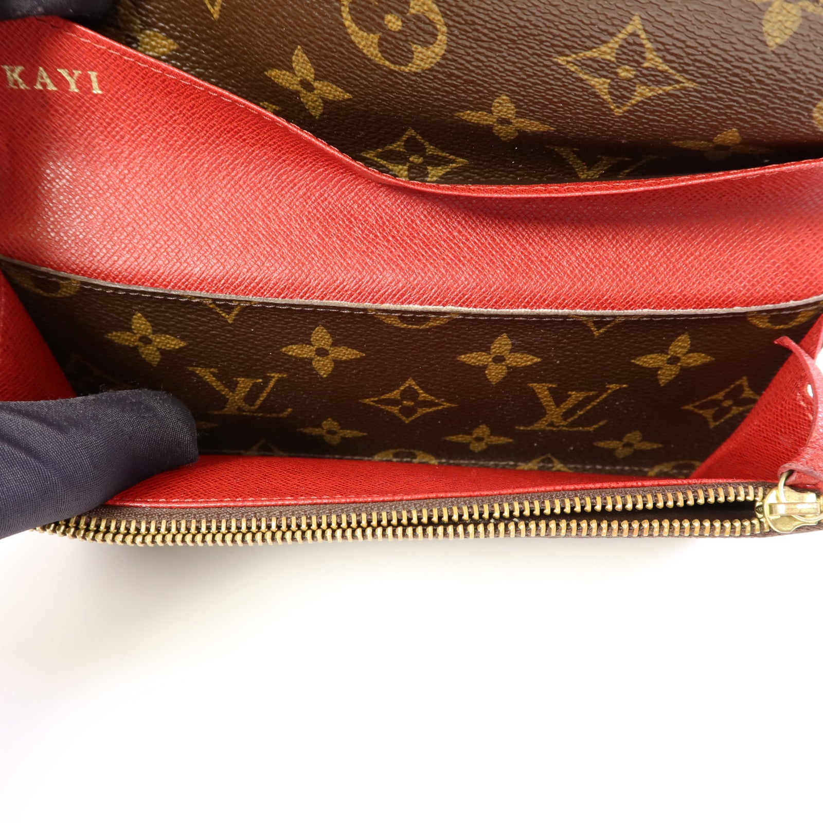 LOUIS VUITTON Monogram Emilie金扣長錢包