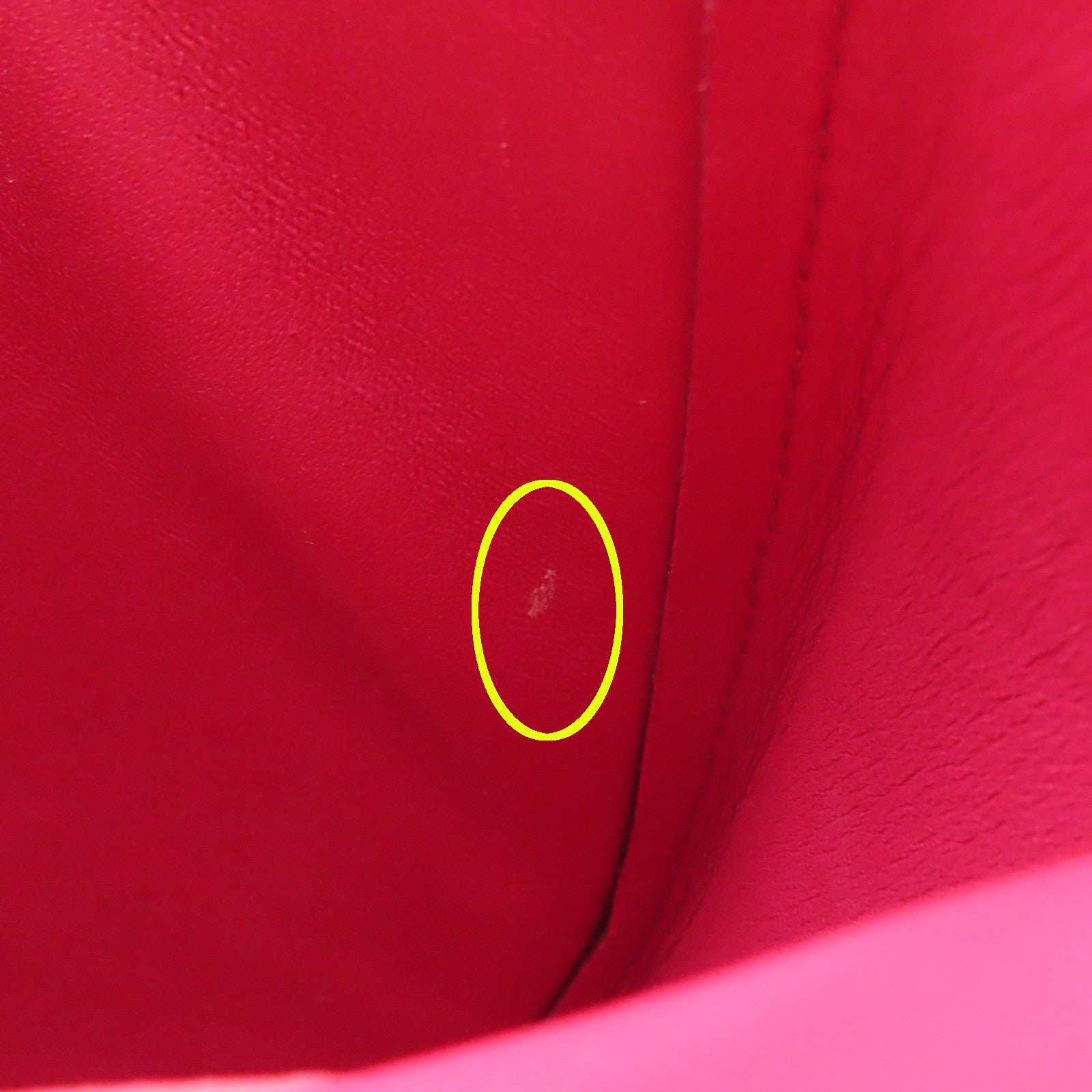 CELINE 牛皮皮革Shoulder Bag银扣肩背袋红色