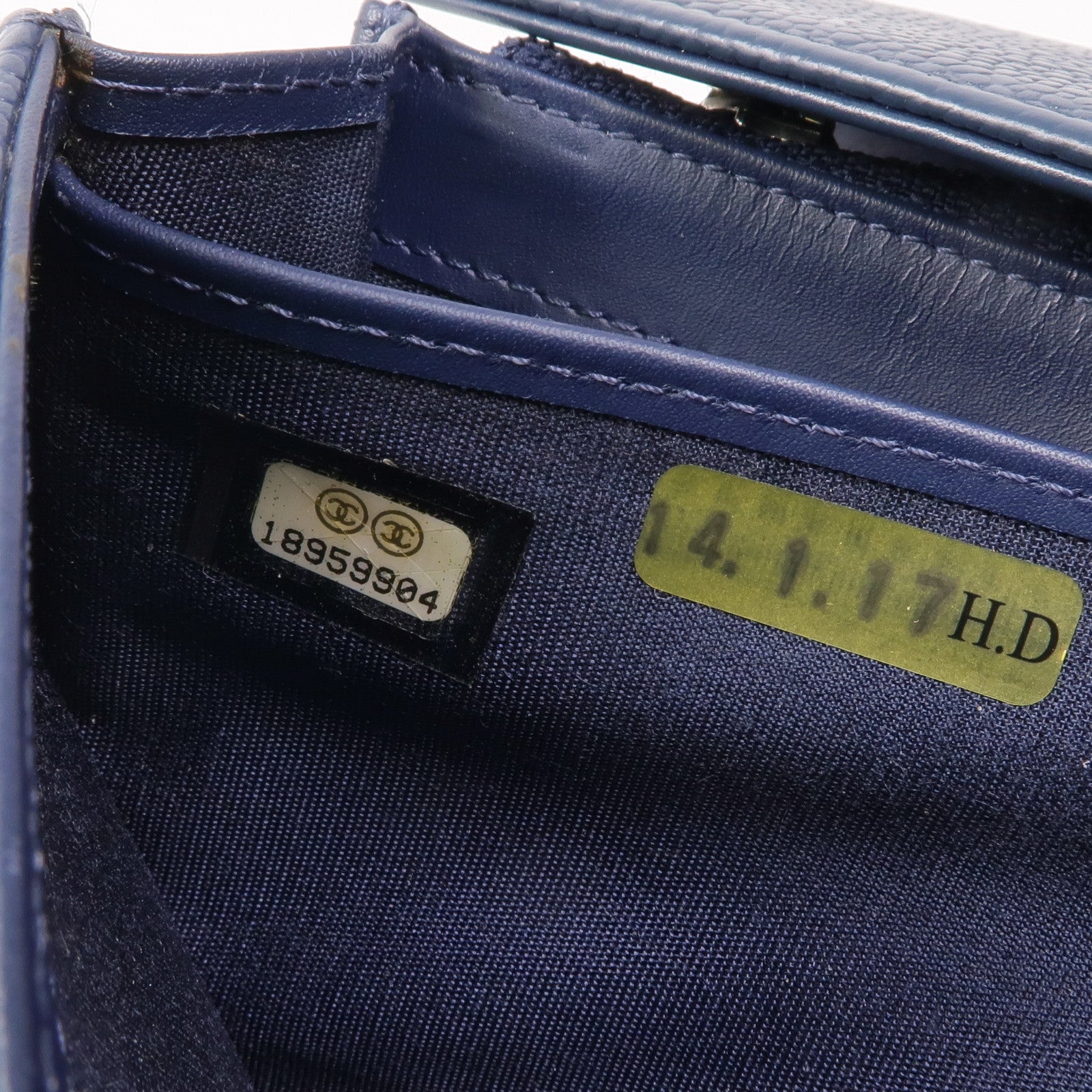 CHANEL 牛皮皮革Long Wallet銀扣長錢包