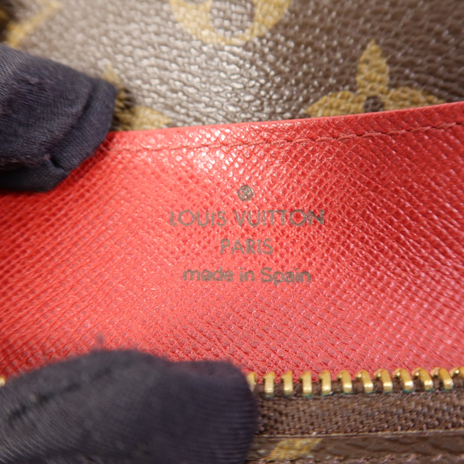 LOUIS VUITTON Monogram Emilie金扣長錢包