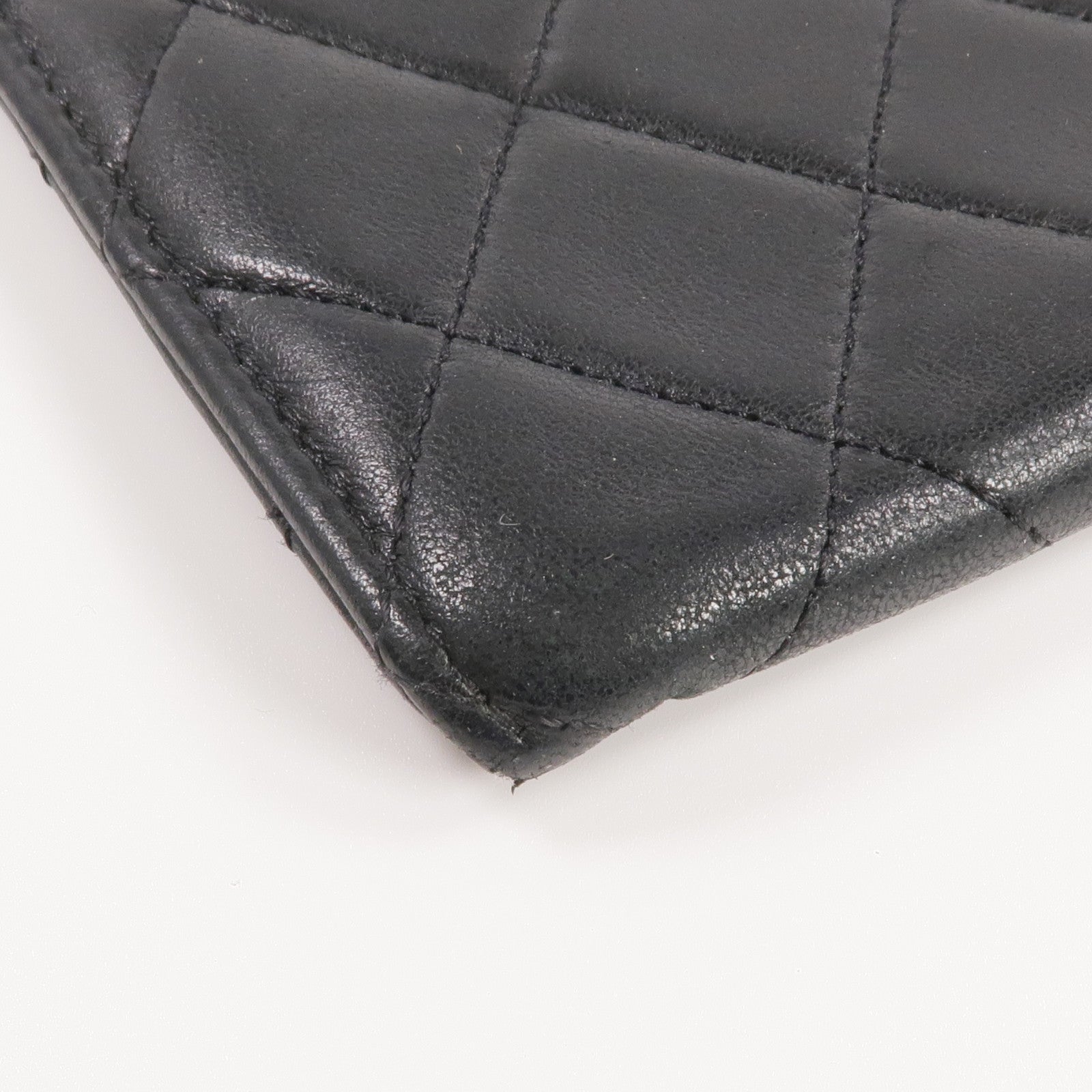 CHANEL 羊皮皮革Long Wallet/Pouch銀扣長錢包