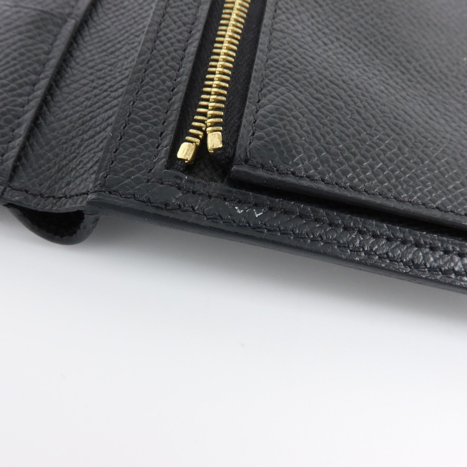 HERMES Epsom皮革Clic 12 Wallet金扣錢包Noir
