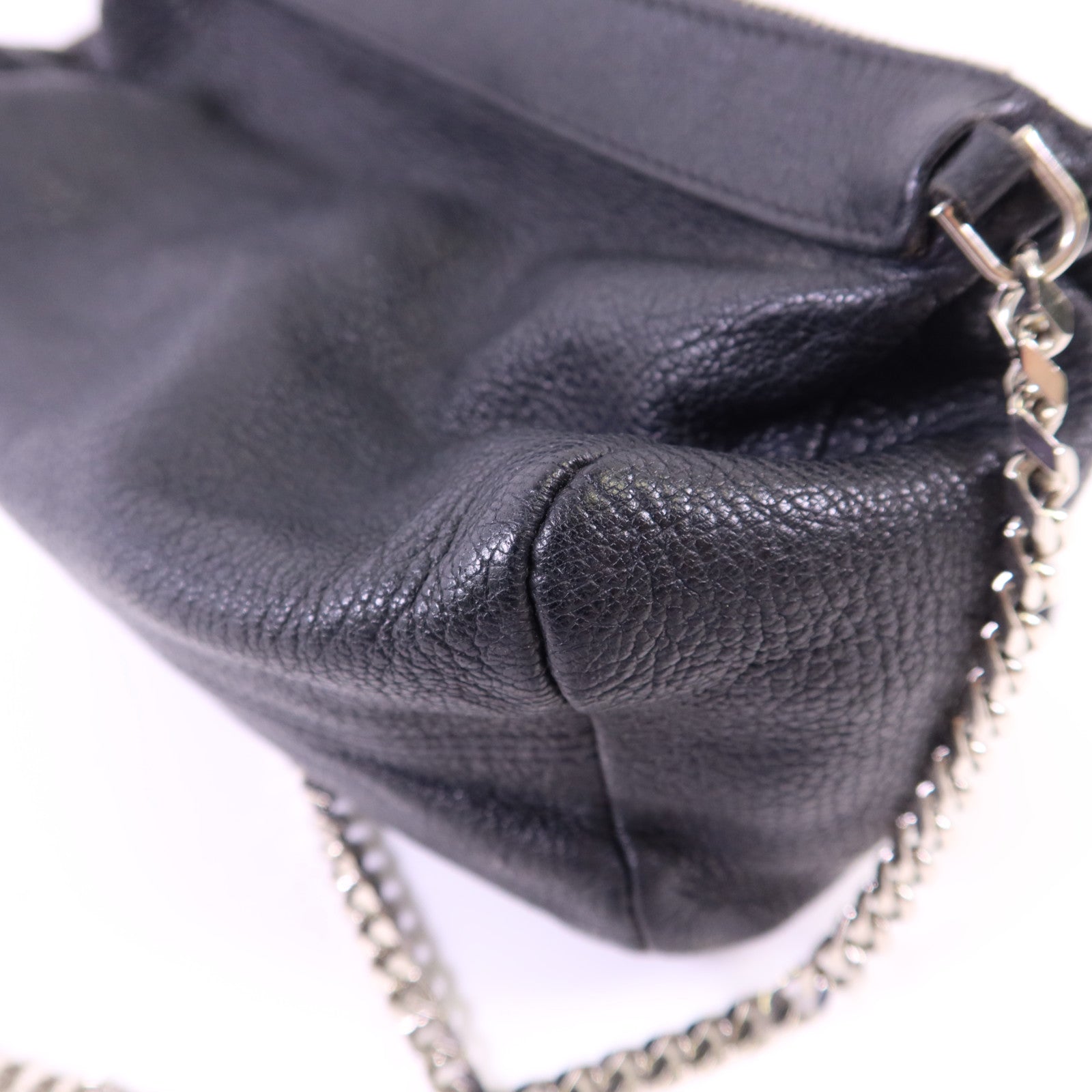 GIVENCHY 牛皮皮革Pandora Mini銀扣鏈帶肩背袋