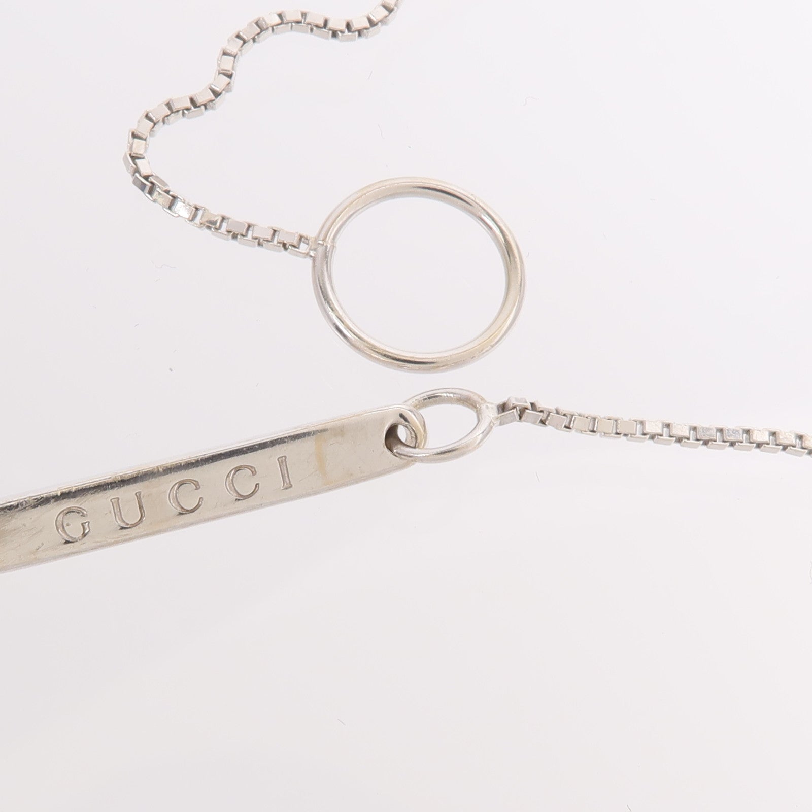 GUCCI 18K白金Link To Love Necklace項鍊