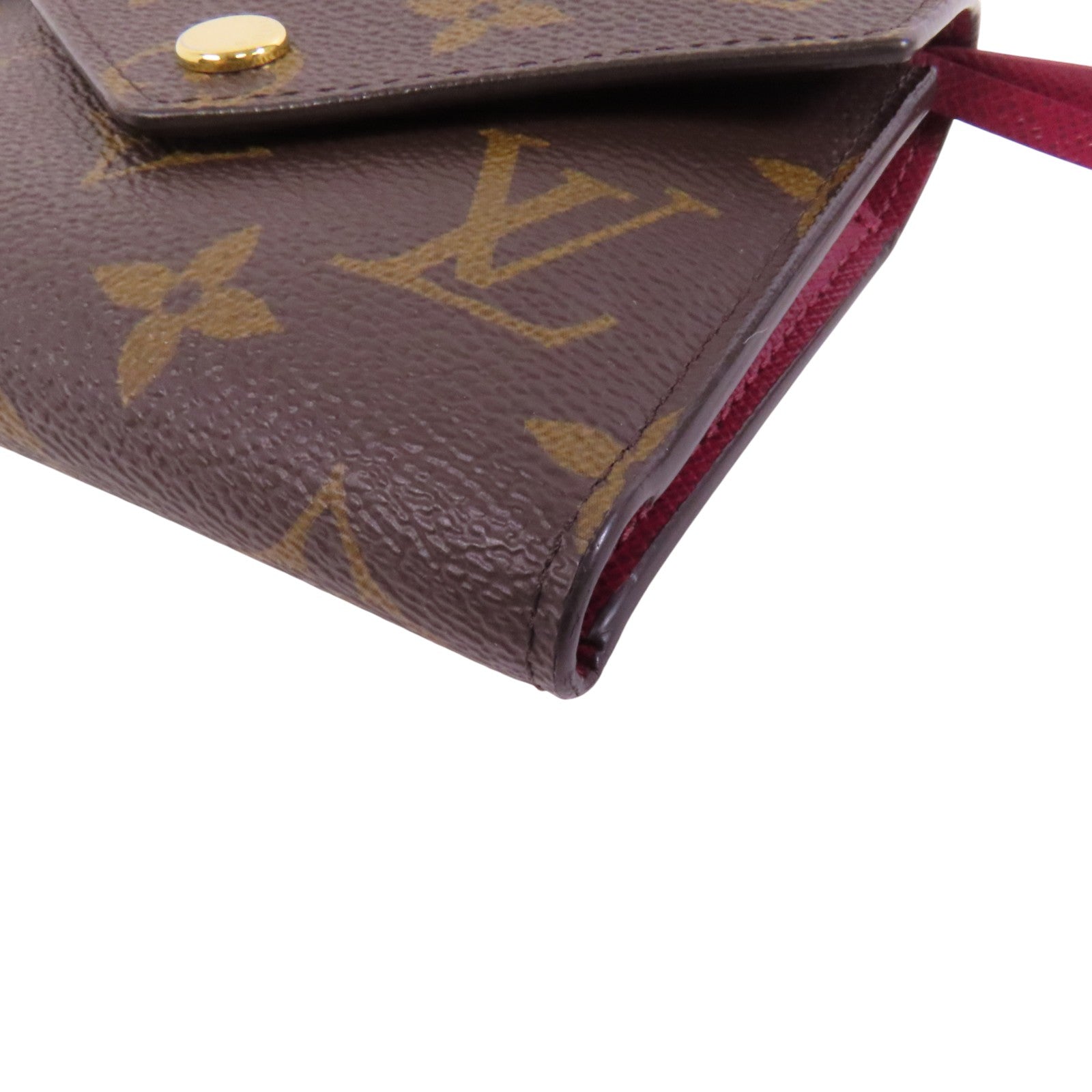LOUIS VUITTON Monogram Victorine Wallet金扣短錢包