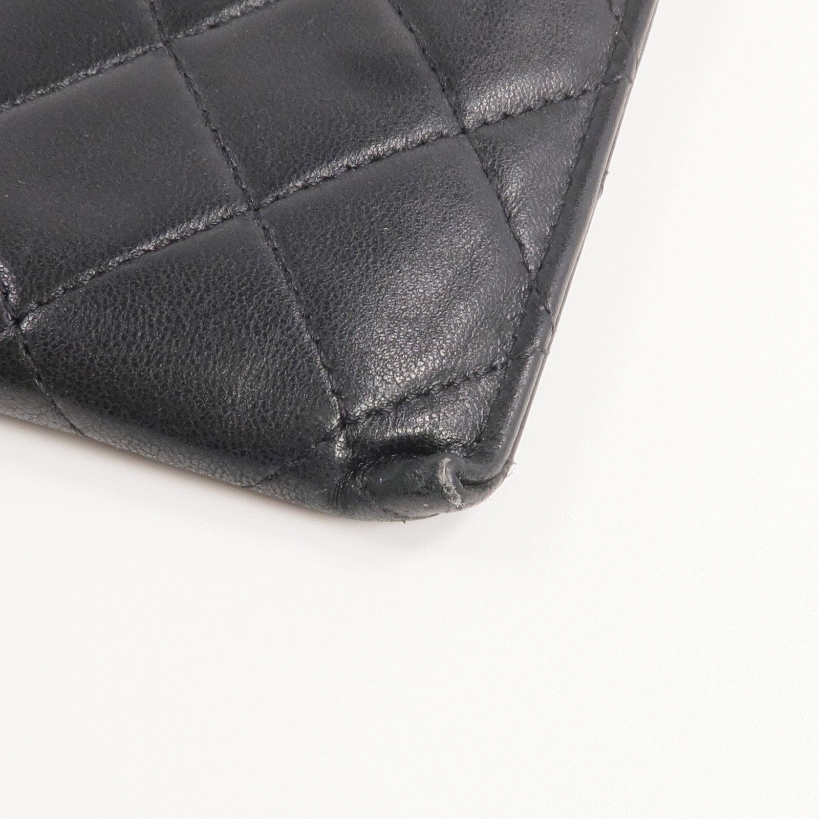 CHANEL 羊皮皮革Long Wallet/Pouch銀扣長錢包