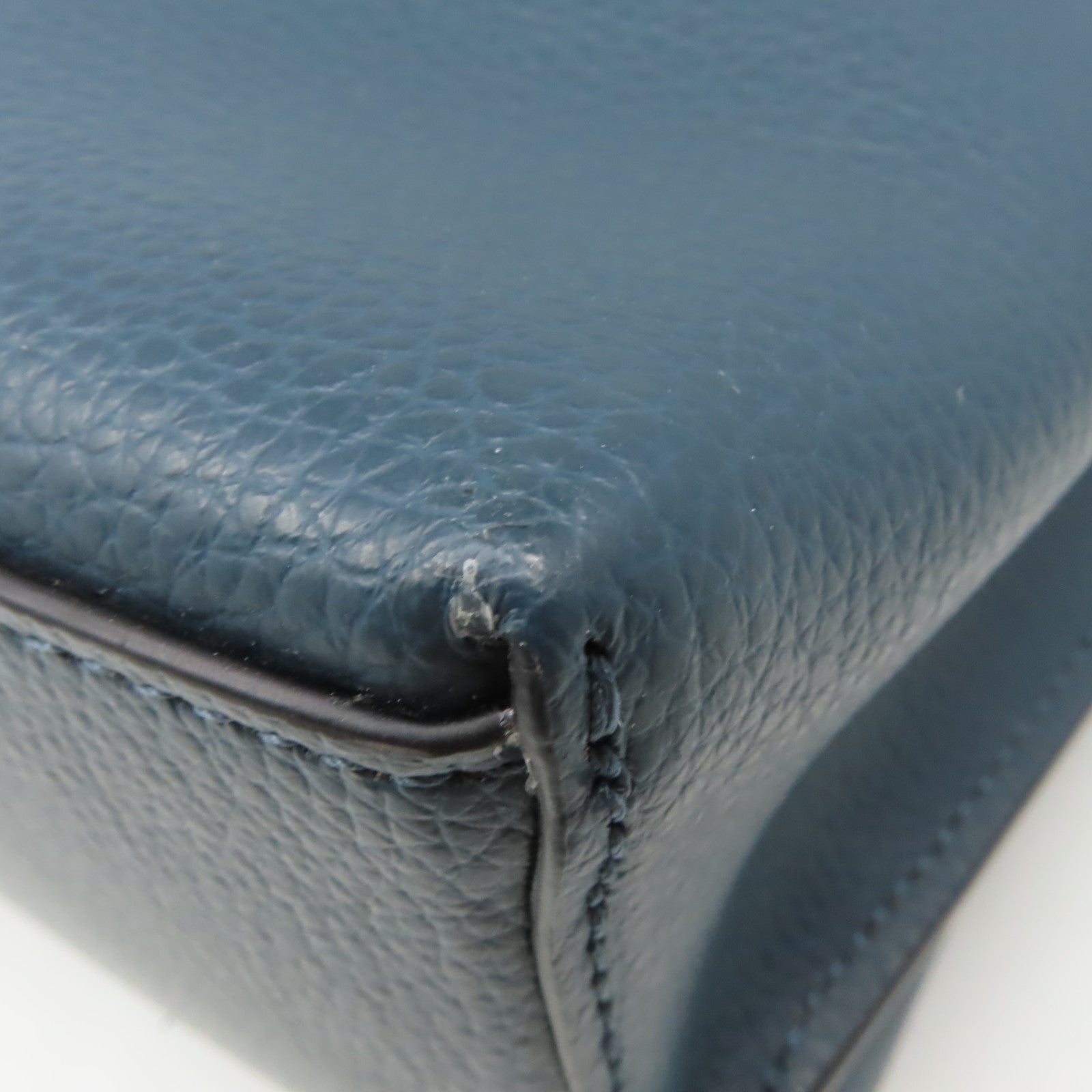 COACH 【清倉大減價】牛皮皮革Tote Bag肩背袋藍綠色