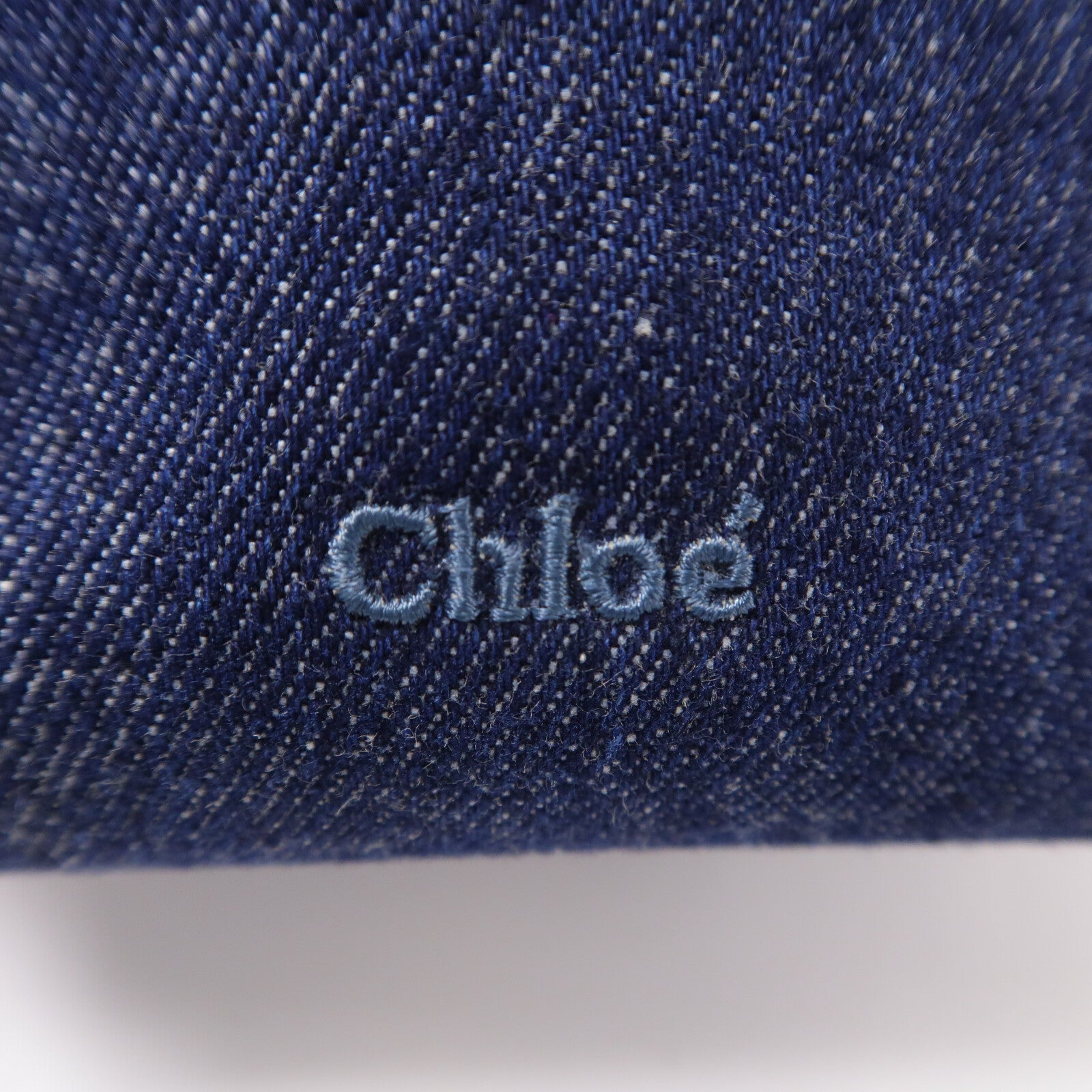 Chloe 牛仔布Marcie鏈帶肩背袋