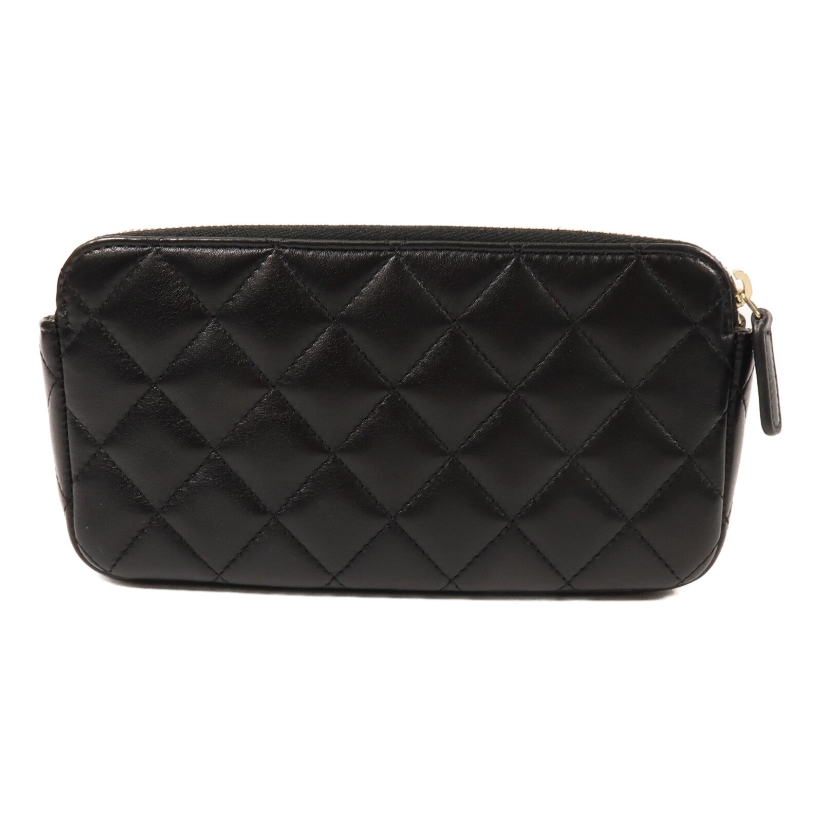CHANEL 羊皮/麂皮皮革Phone Bag鏈帶肩背袋