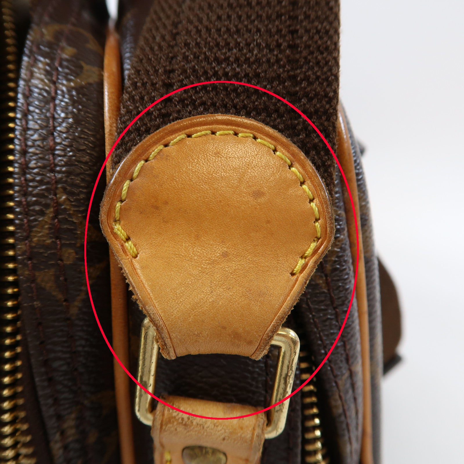 LOUIS VUITTON Monogram Reporter PM金扣肩背袋啡色