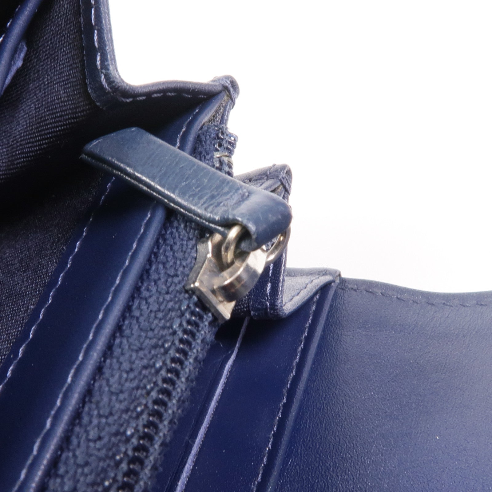 CHANEL 牛皮皮革Long Wallet銀扣長錢包