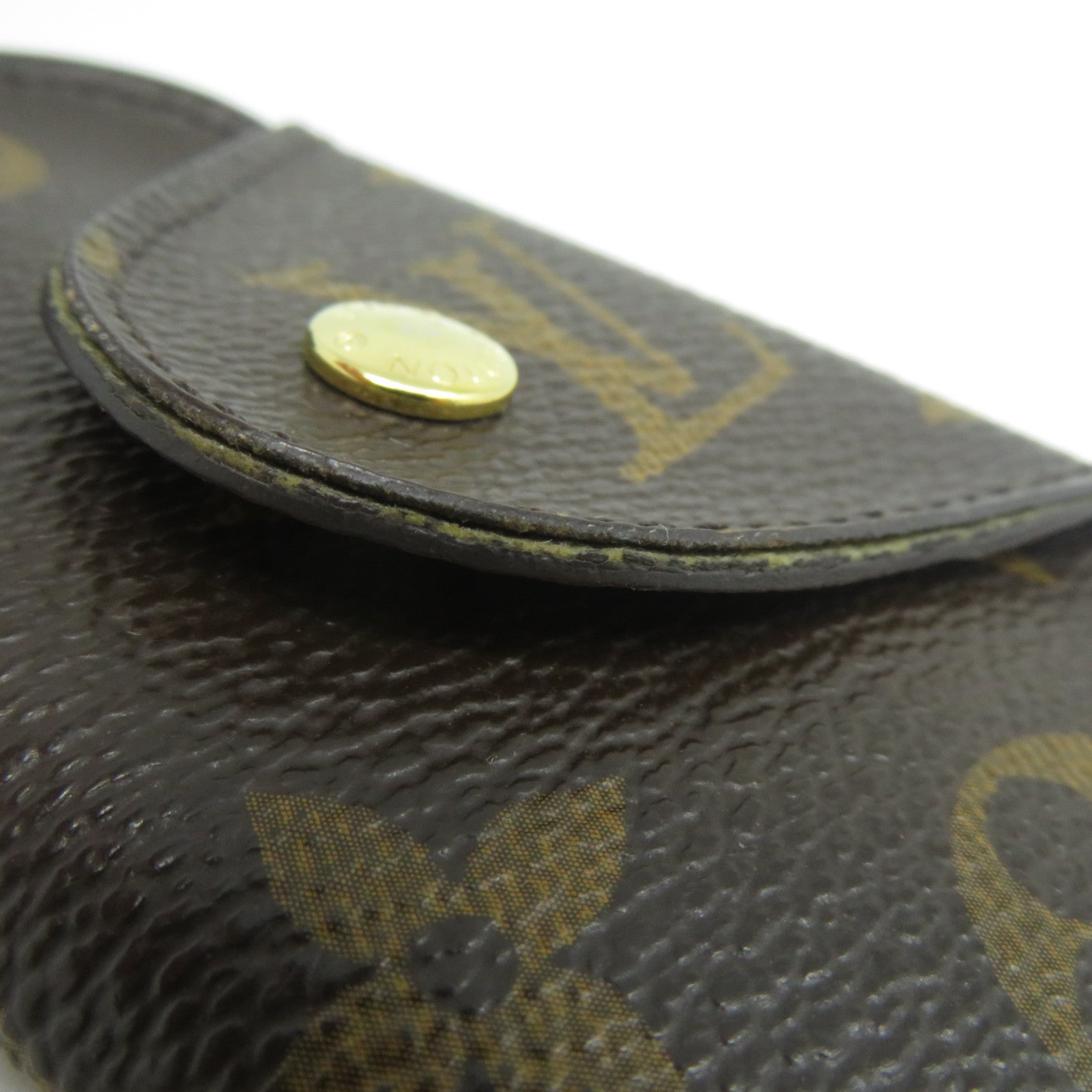 LOUIS VUITTON Monogram Key Holder金扣鎖匙扣啡色