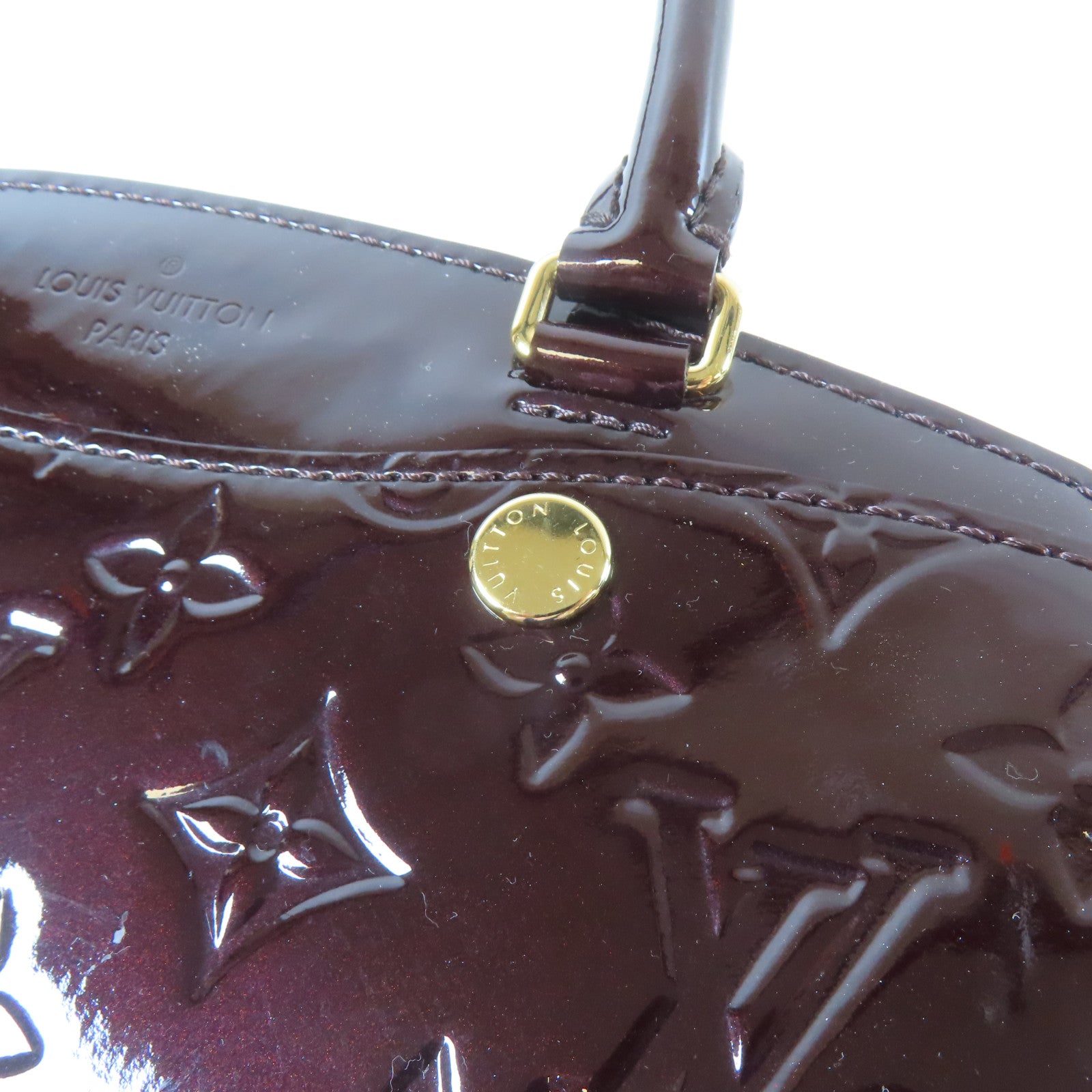 LOUIS VUITTON 【激減優惠】Vernis Brera PM金扣手挽肩背兩用袋啡色