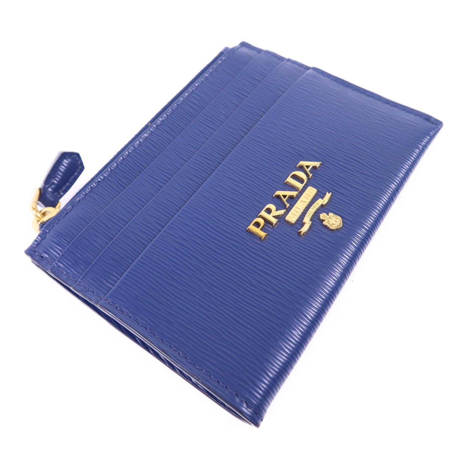 PRADA 牛皮皮革Card Case金扣卡片套