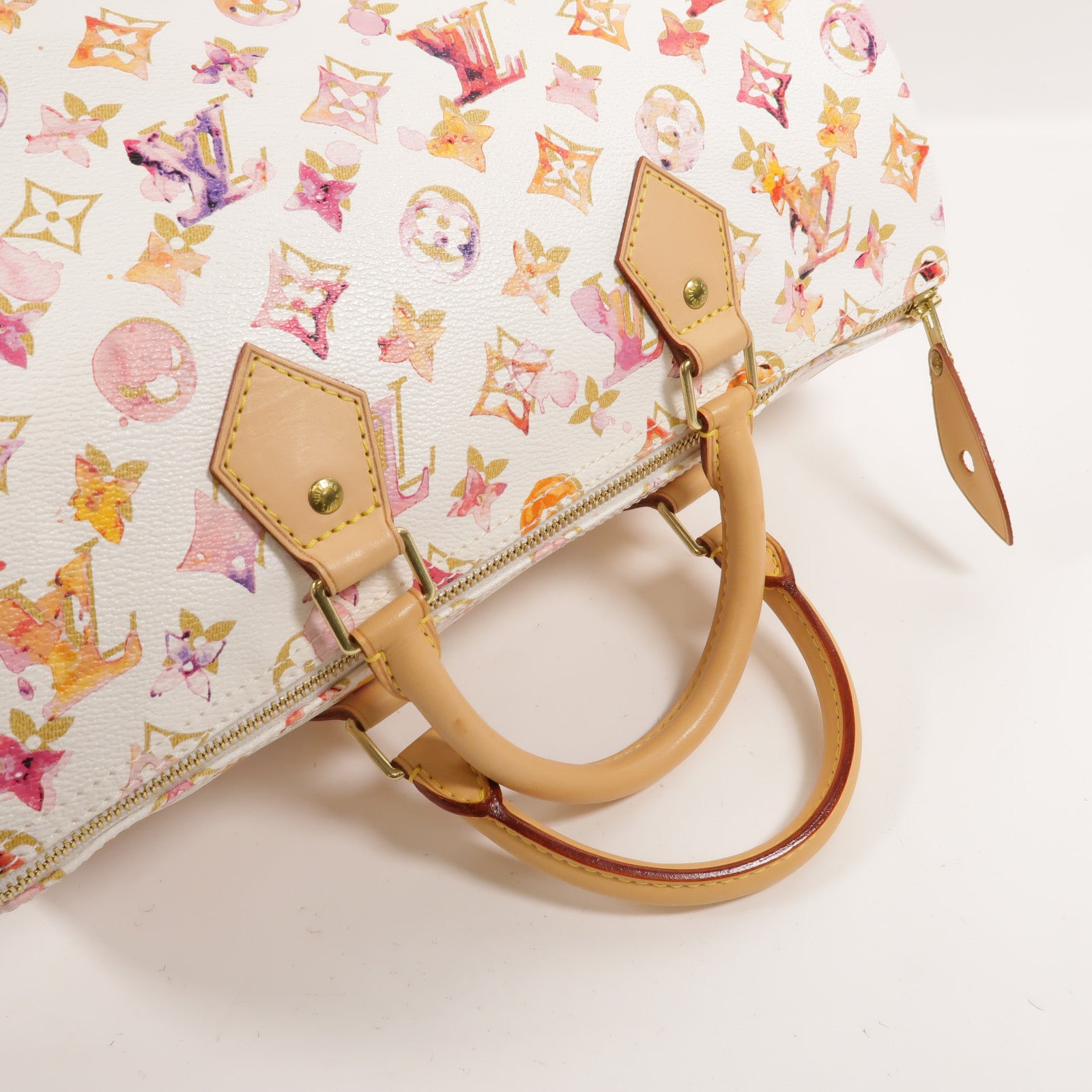 LOUIS VUITTON Watercolor Monogram Aquarelle Speedy 35手挽袋