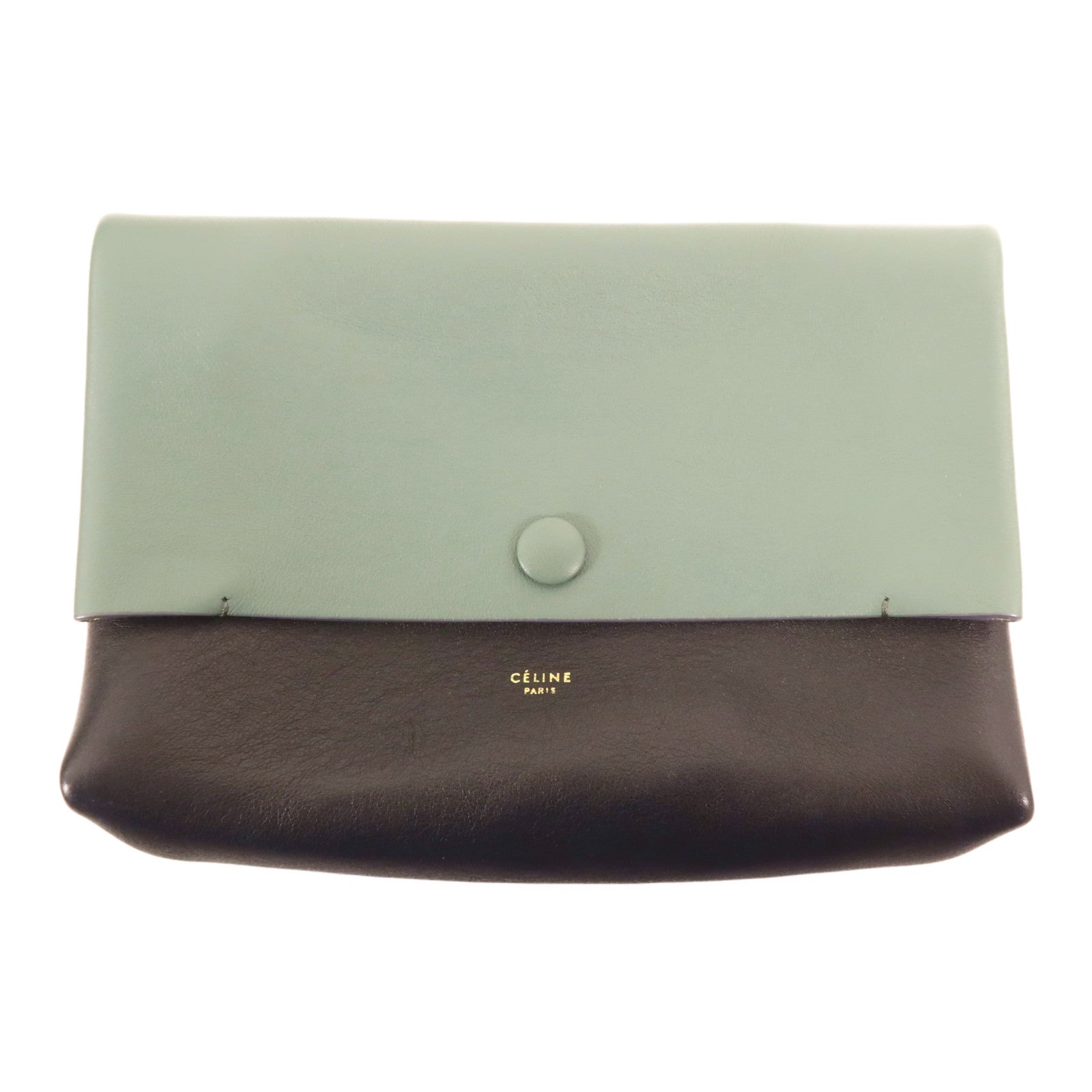 CELINE 牛皮皮革Hand Bag銀扣手挽袋