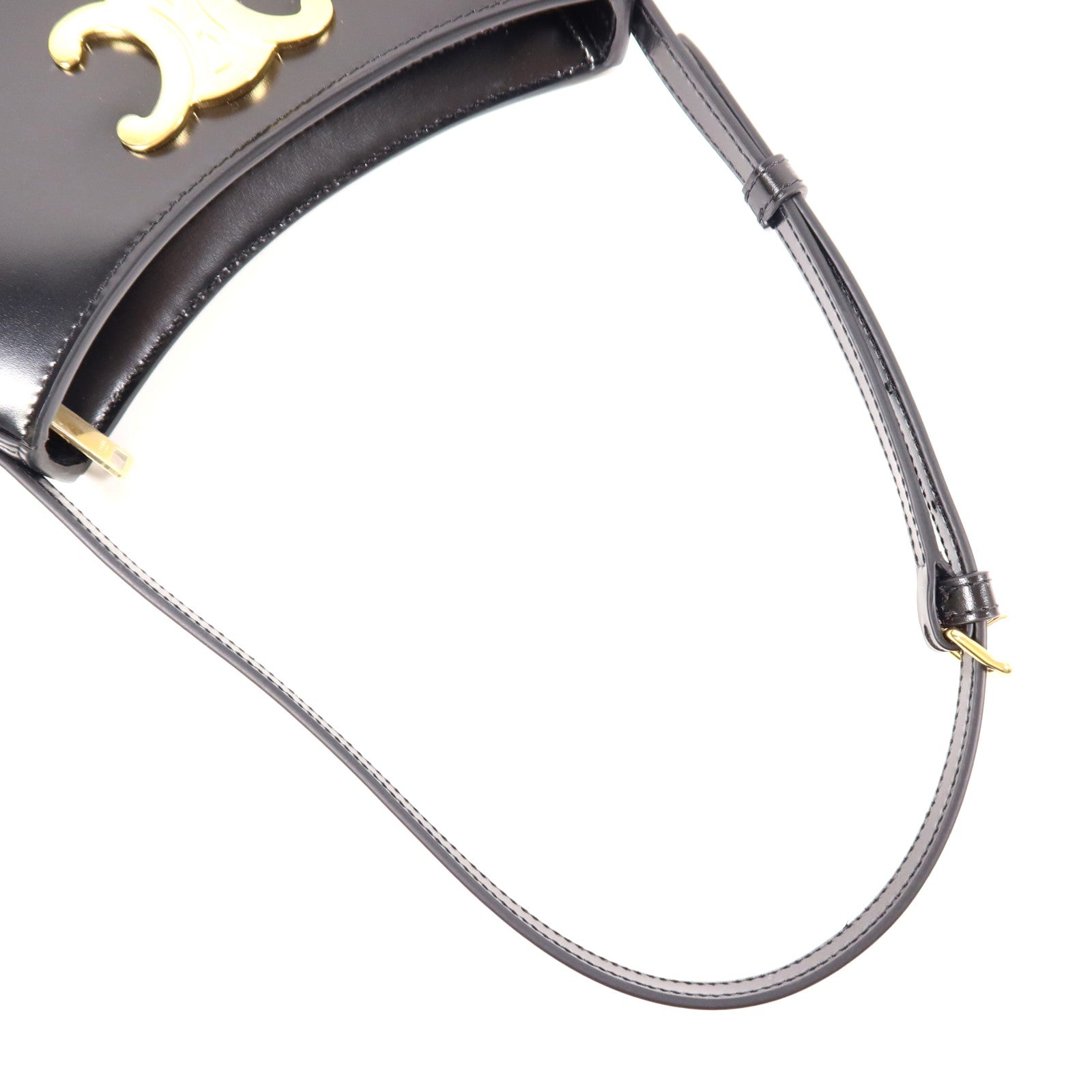 CELINE 牛皮皮革Medium Tilly Bag金扣肩背袋