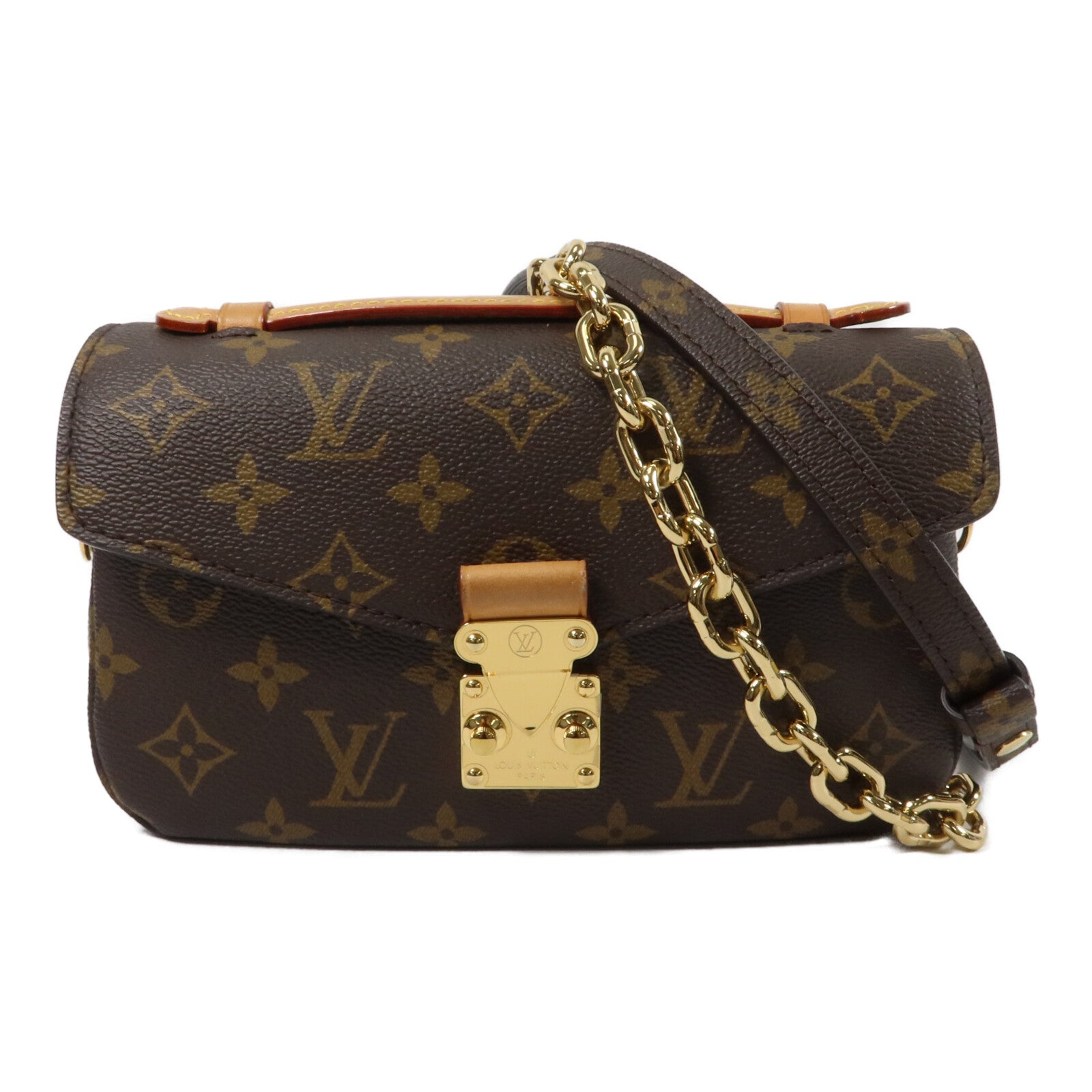 LOUIS VUITTON Monogram Pochette Metis East West手挽肩背兩用袋