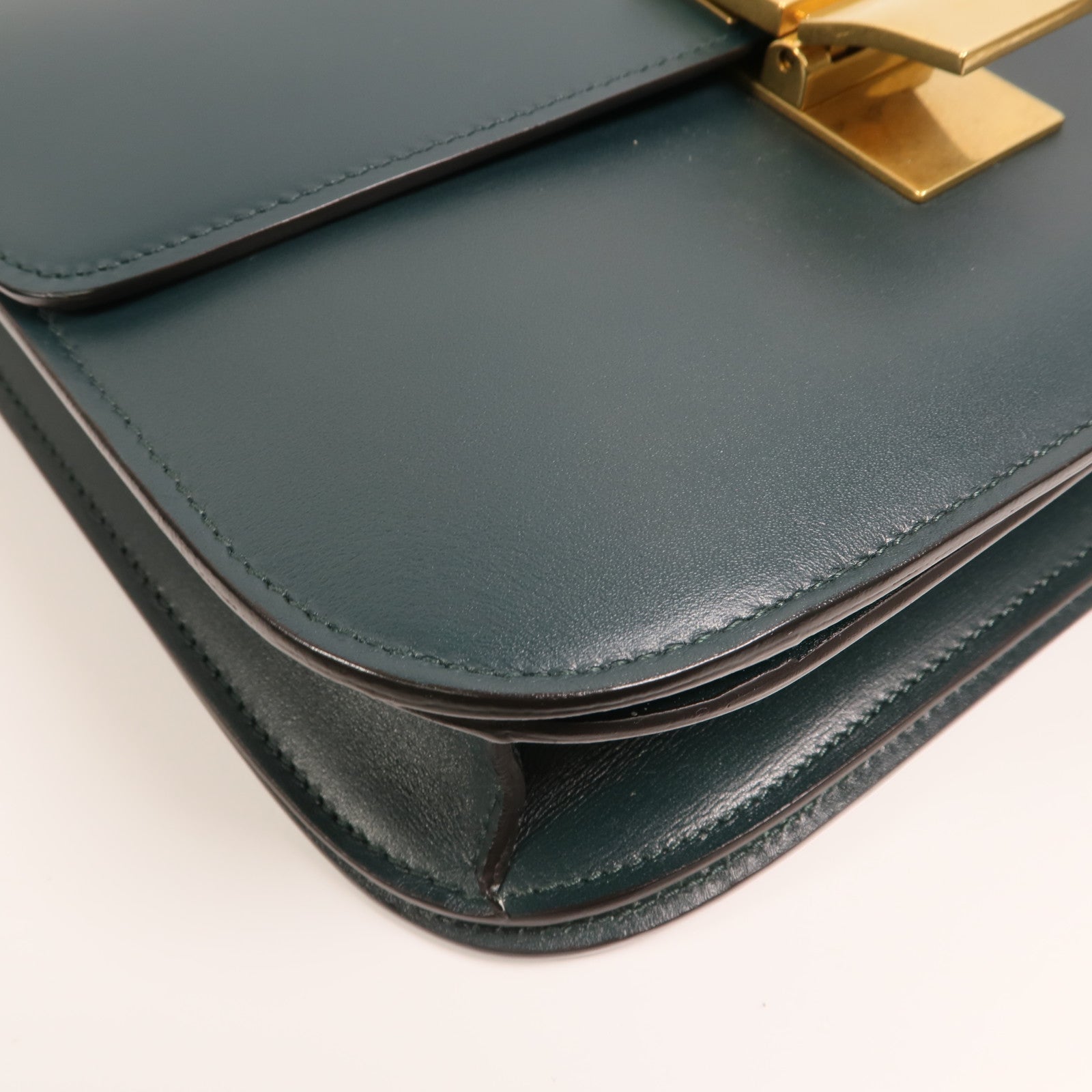 CELINE 【激減優惠】牛皮皮革Classic Box金扣肩背袋