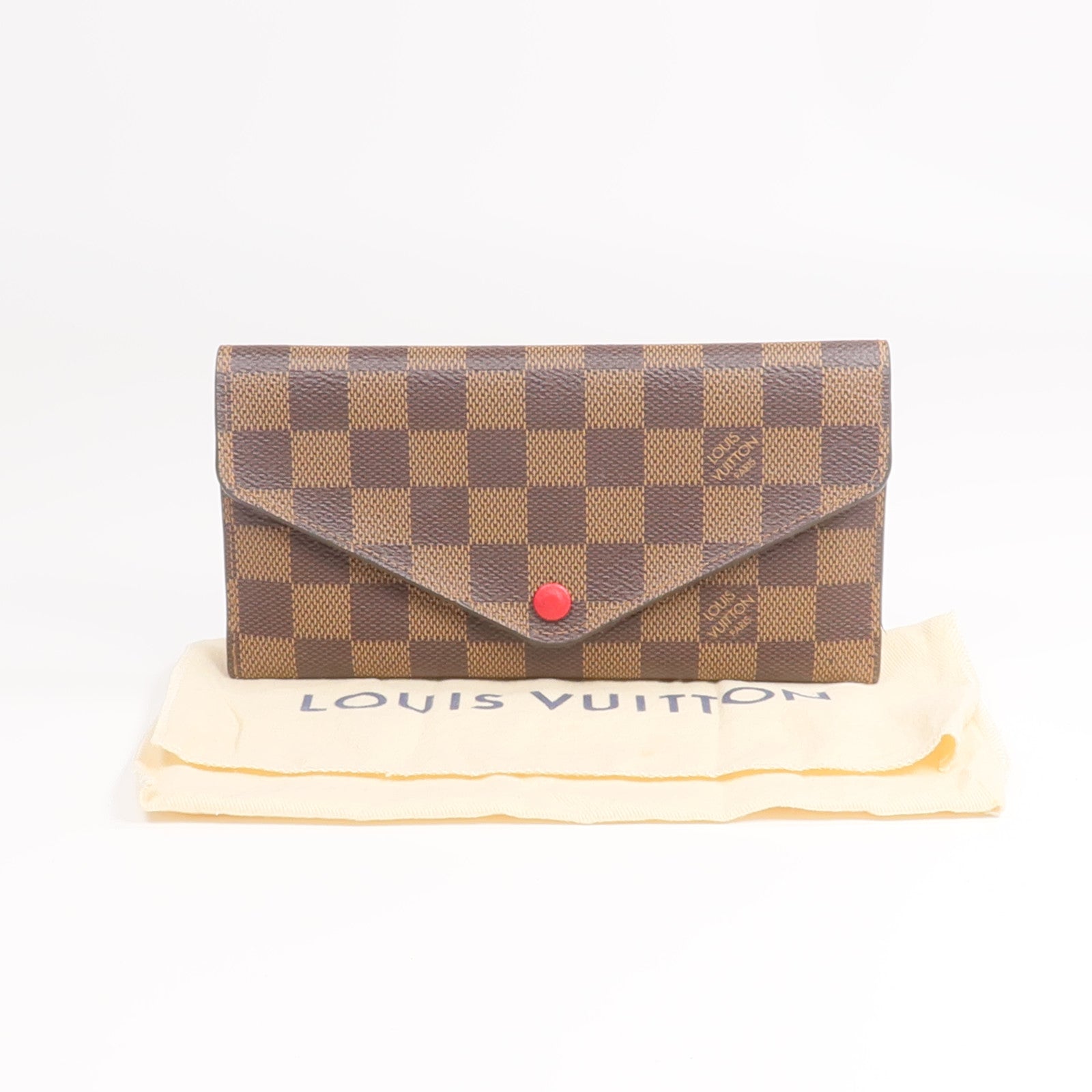 LOUIS VUITTON Damier Josephine Wallet金扣長錢包