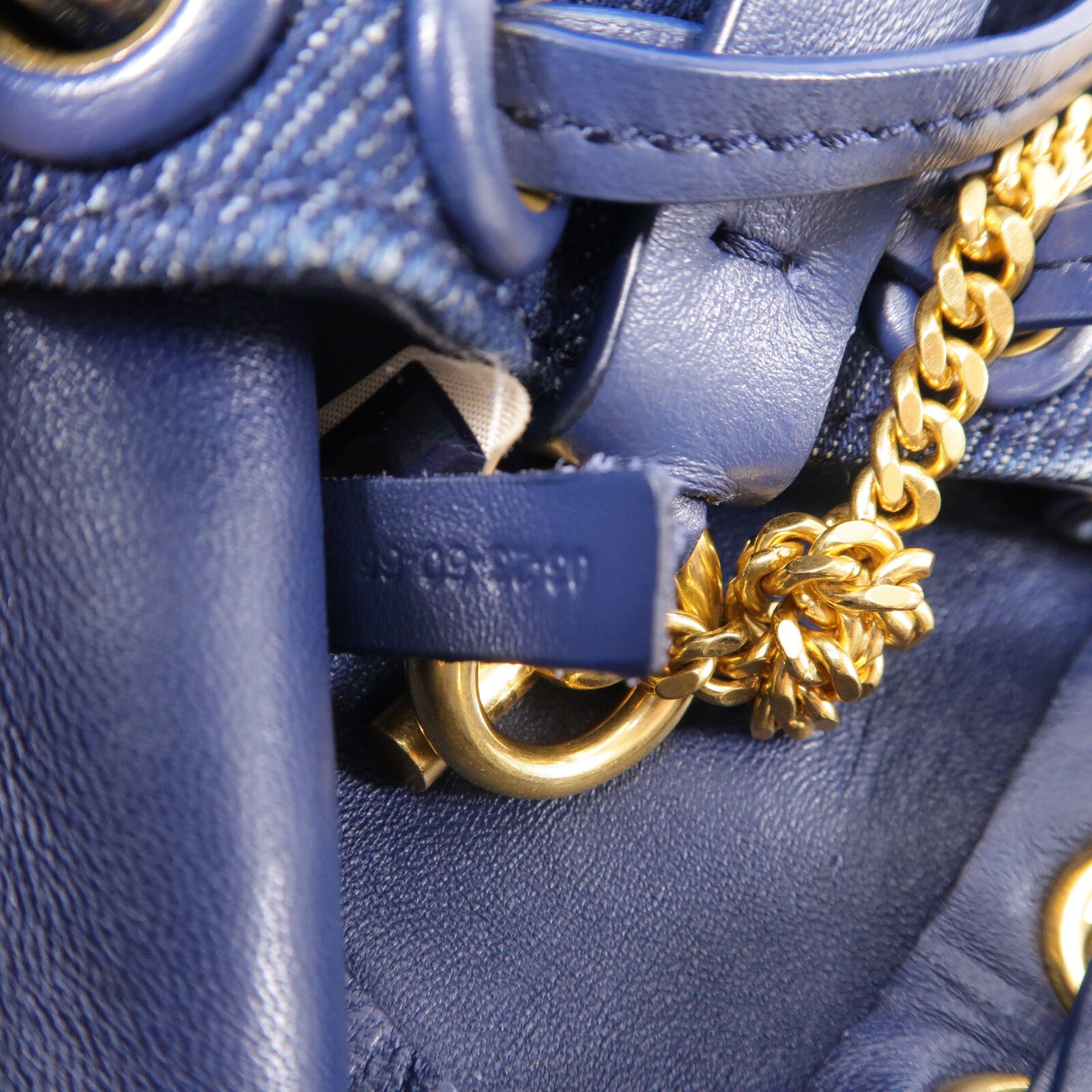 Chloe 牛仔布Marcie鏈帶肩背袋