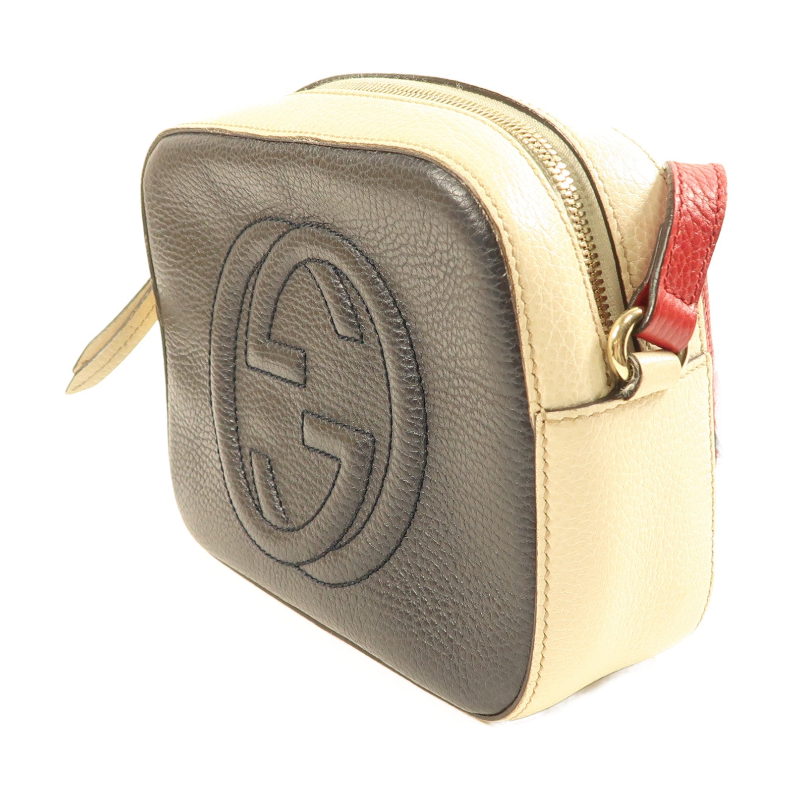GUCCI 牛皮皮革Shoulder Bag金扣肩背袋