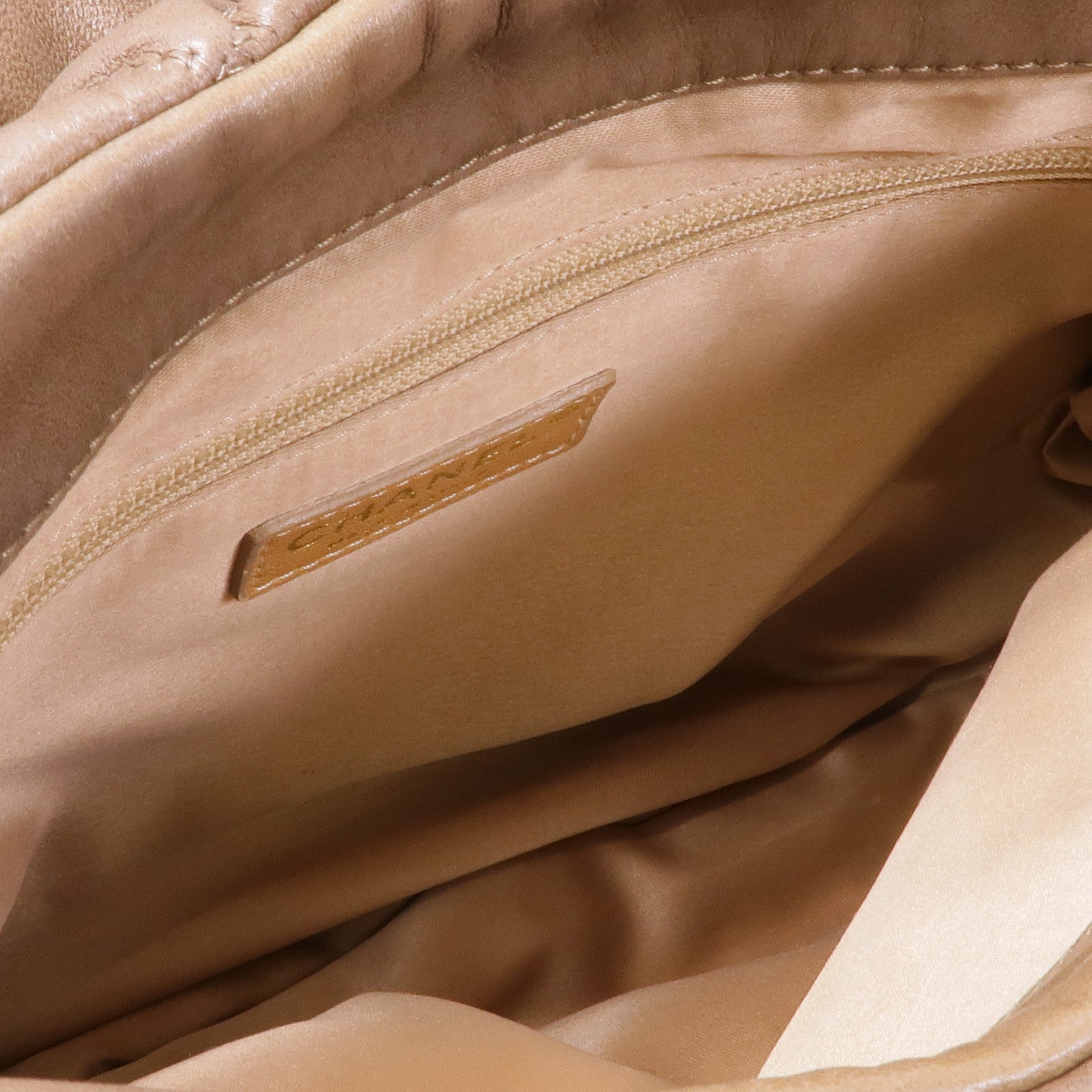 CHANEL 牛皮皮革Bubble Quilt Flap Bag金扣鏈帶肩背袋