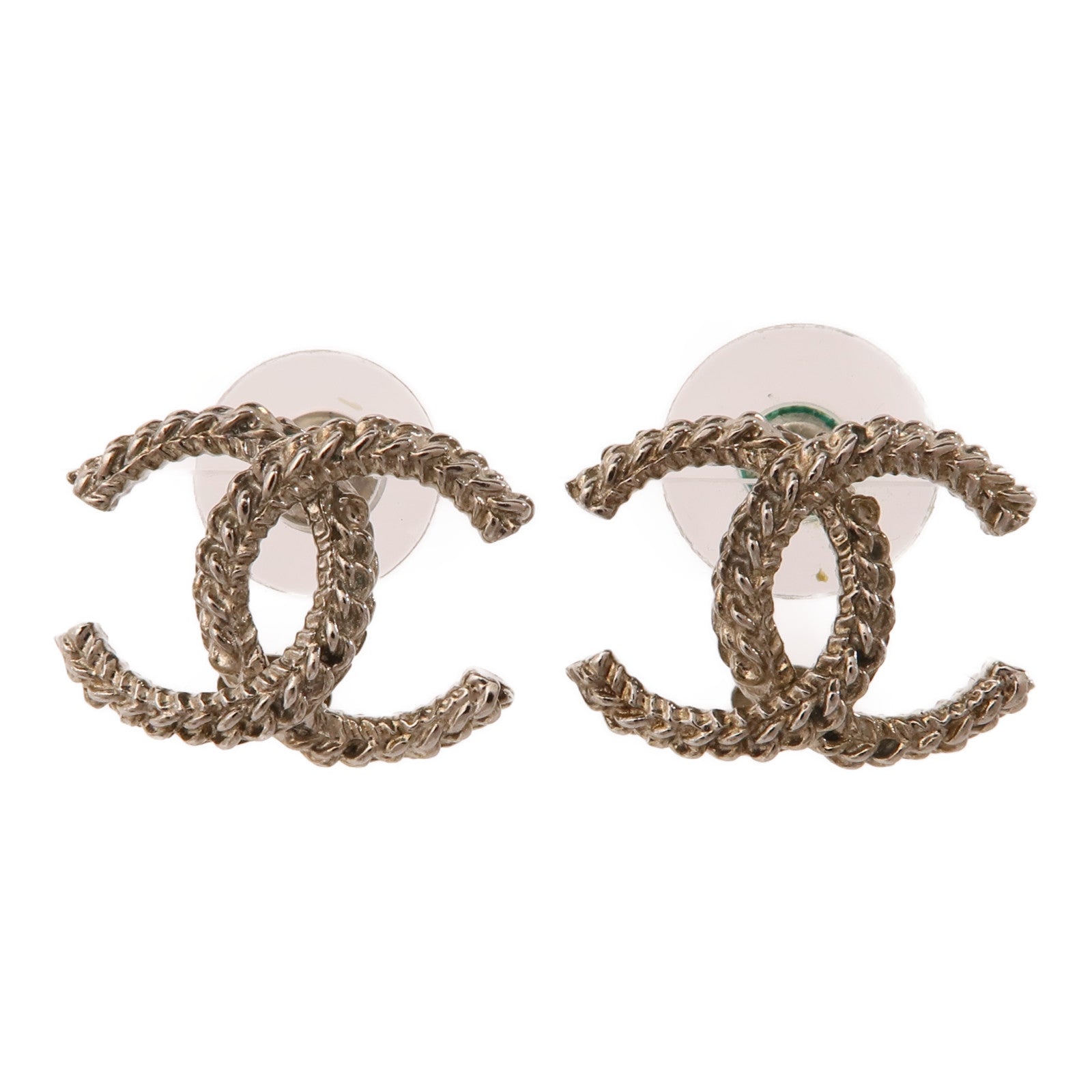 CHANEL 金屬Earrings耳環銀色