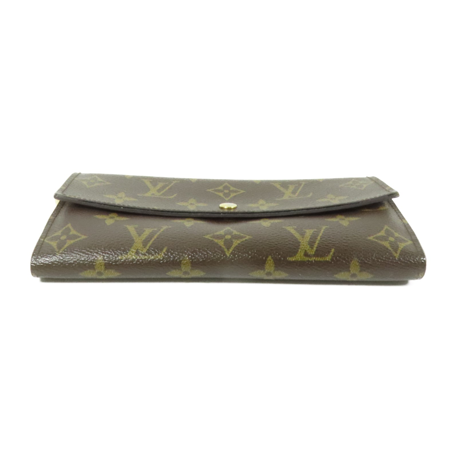 LOUIS VUITTON Monogram Long Wallet金扣長錢包