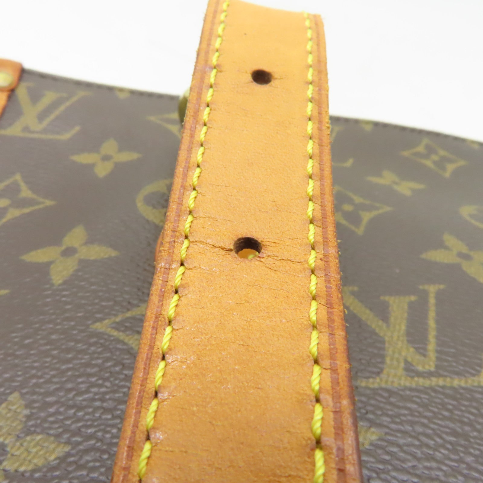 LOUIS VUITTON Monogram Popincourt Haut金扣肩背袋棕色
