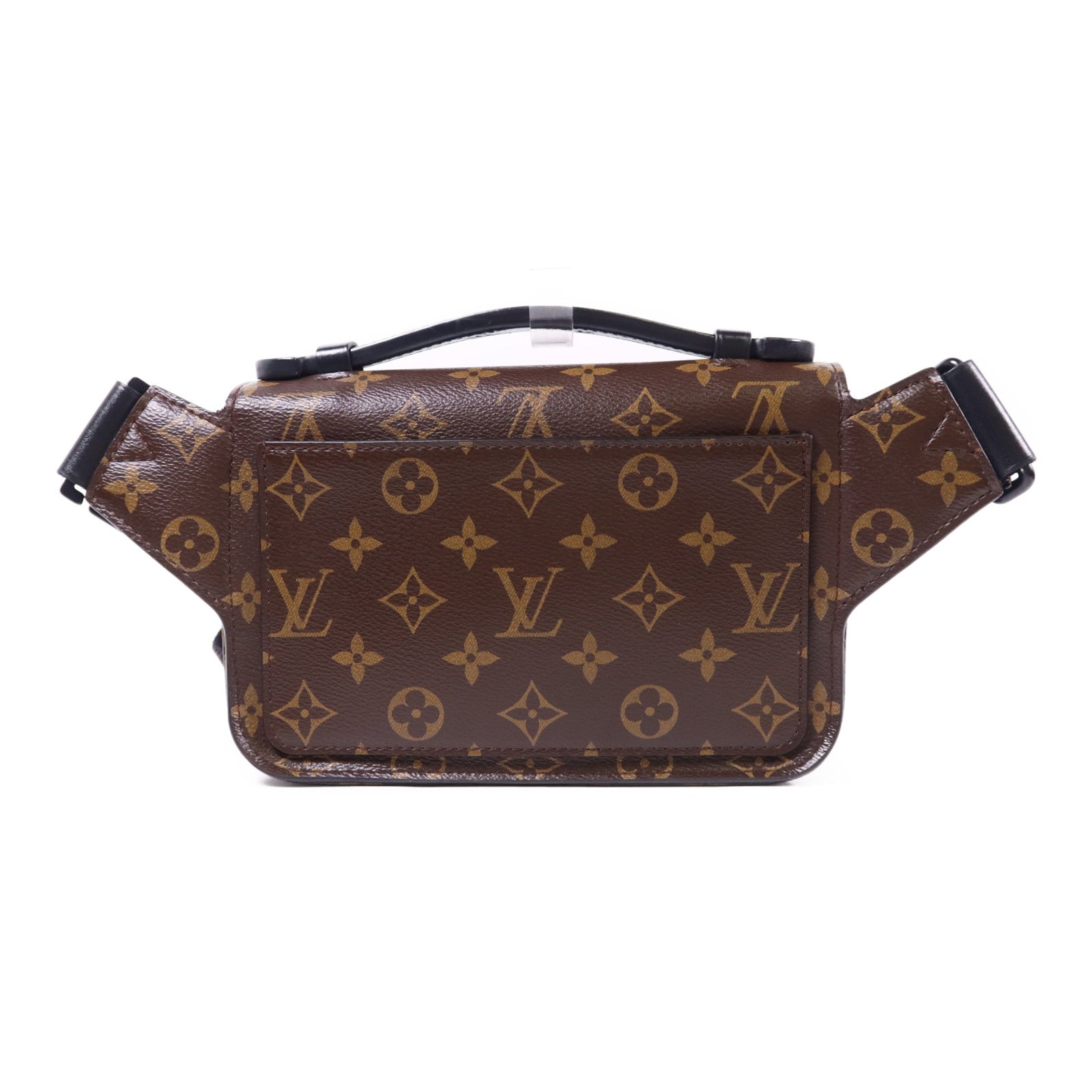 LOUIS VUITTON Monogram Macassar S Lock Sling Bag肩背袋