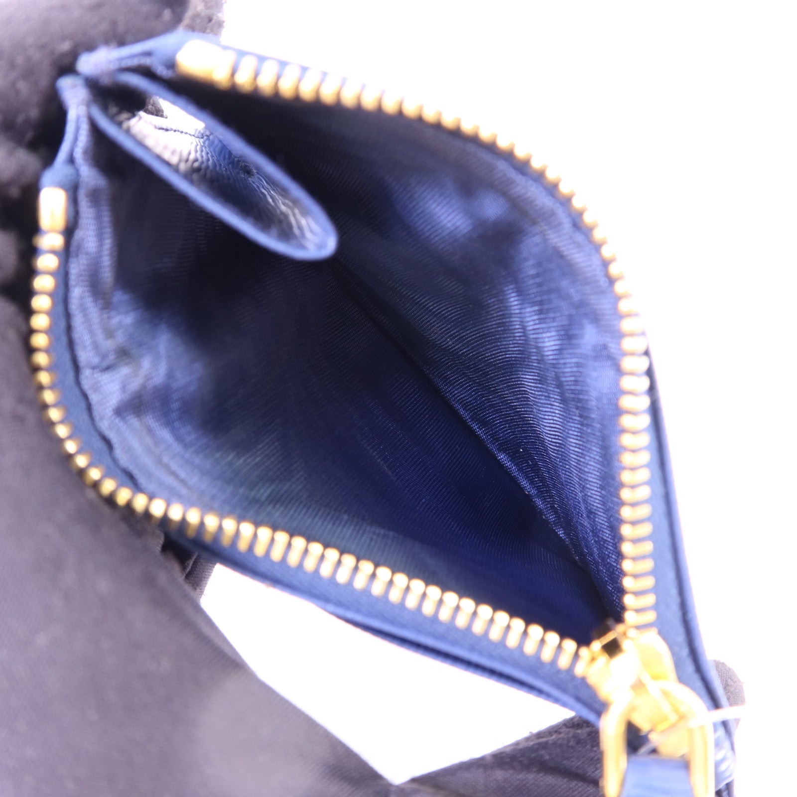 PRADA 牛皮皮革Card Case金扣卡片套