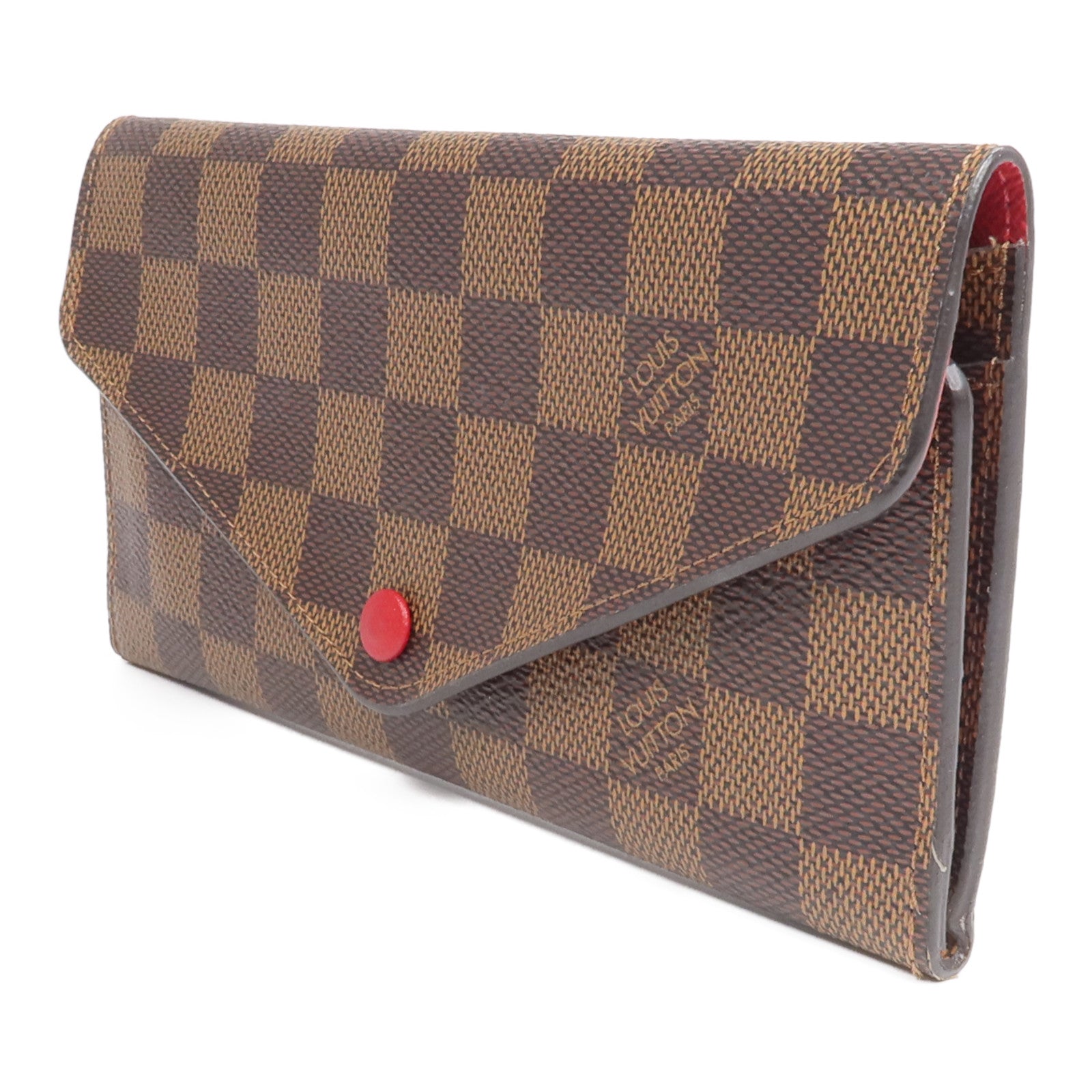 LOUIS VUITTON Damier Josephine Wallet金扣長錢包