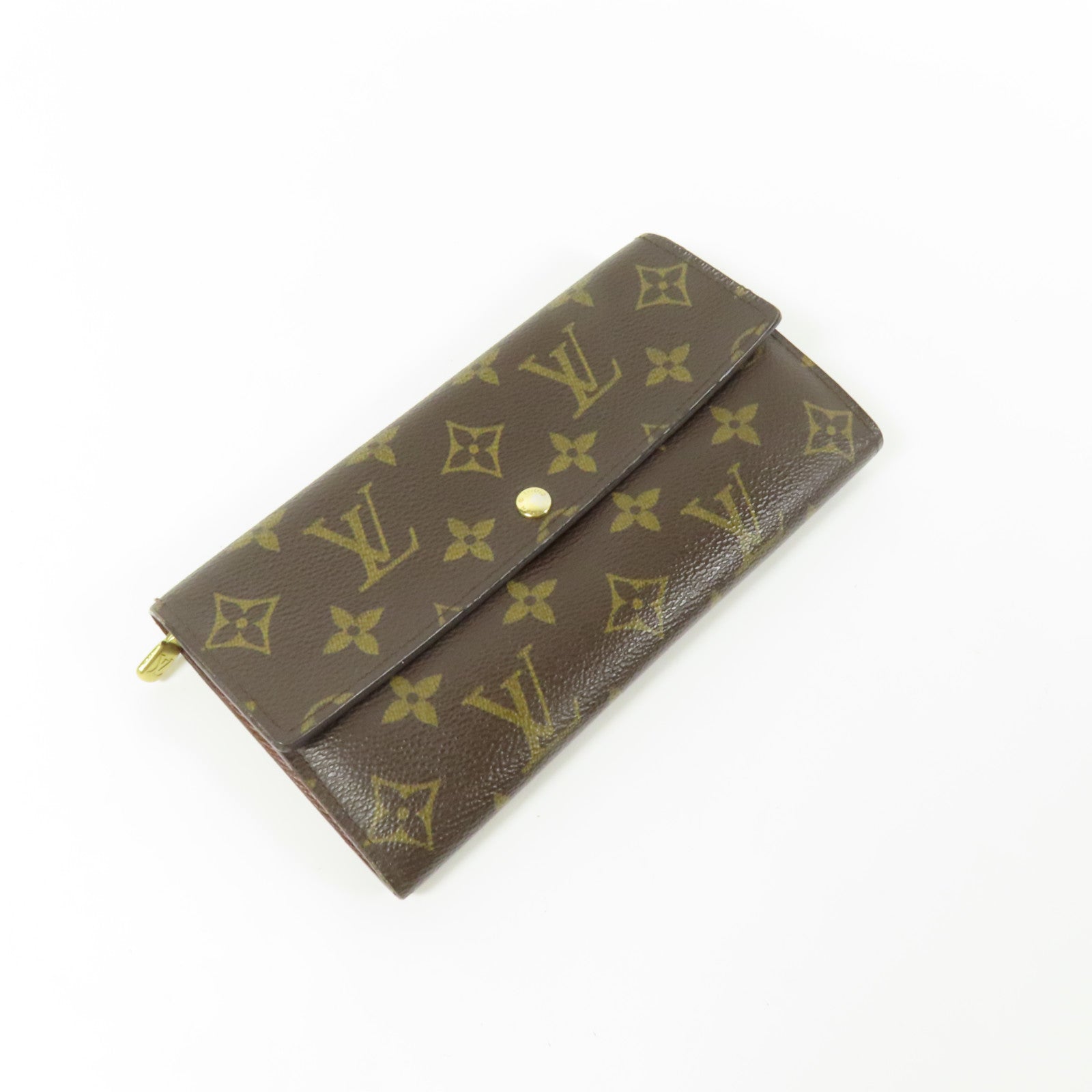 LOUIS VUITTON Monogram Long Wallet金扣長錢包