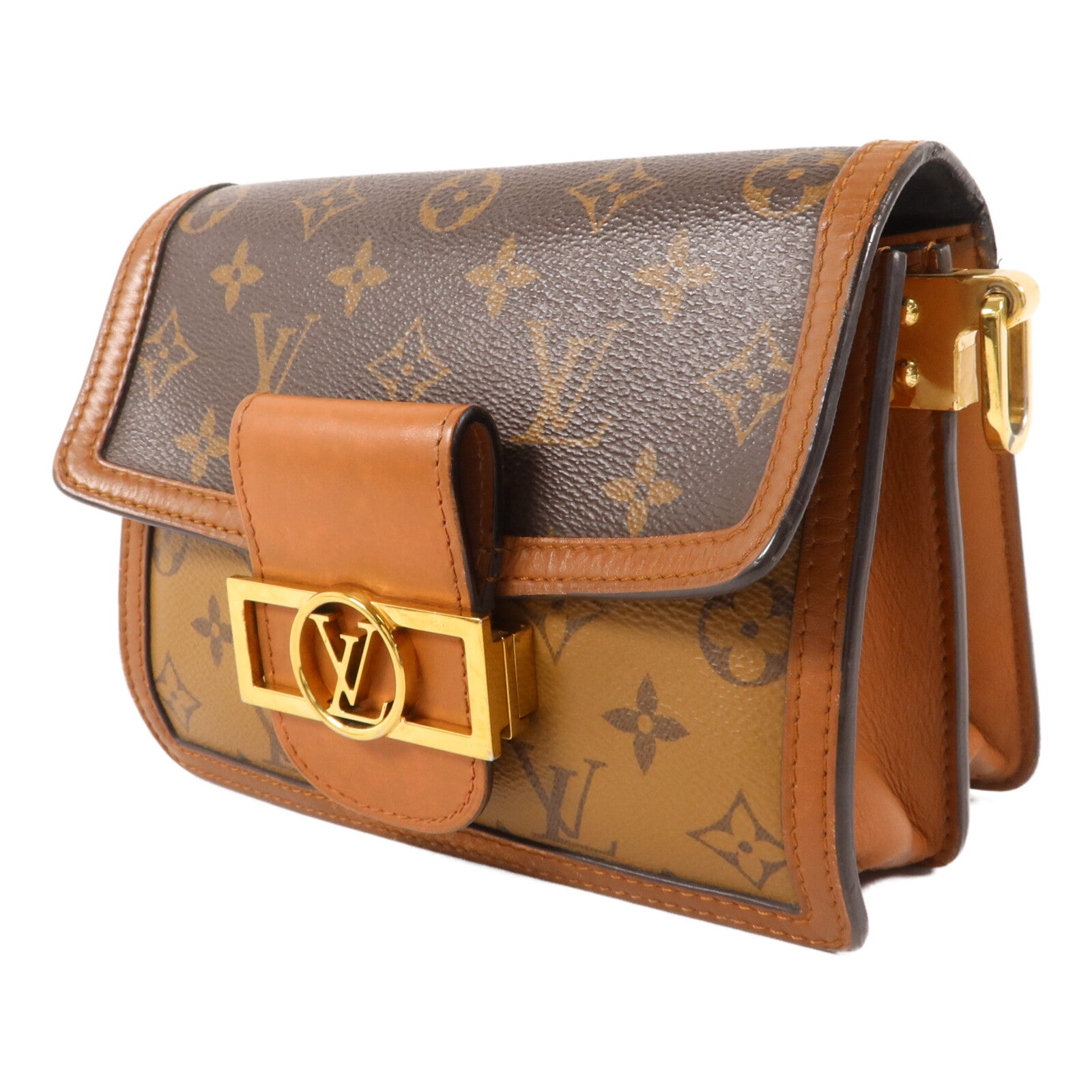 LOUIS VUITTON Monogram Reverse Mini Dauphine肩背袋