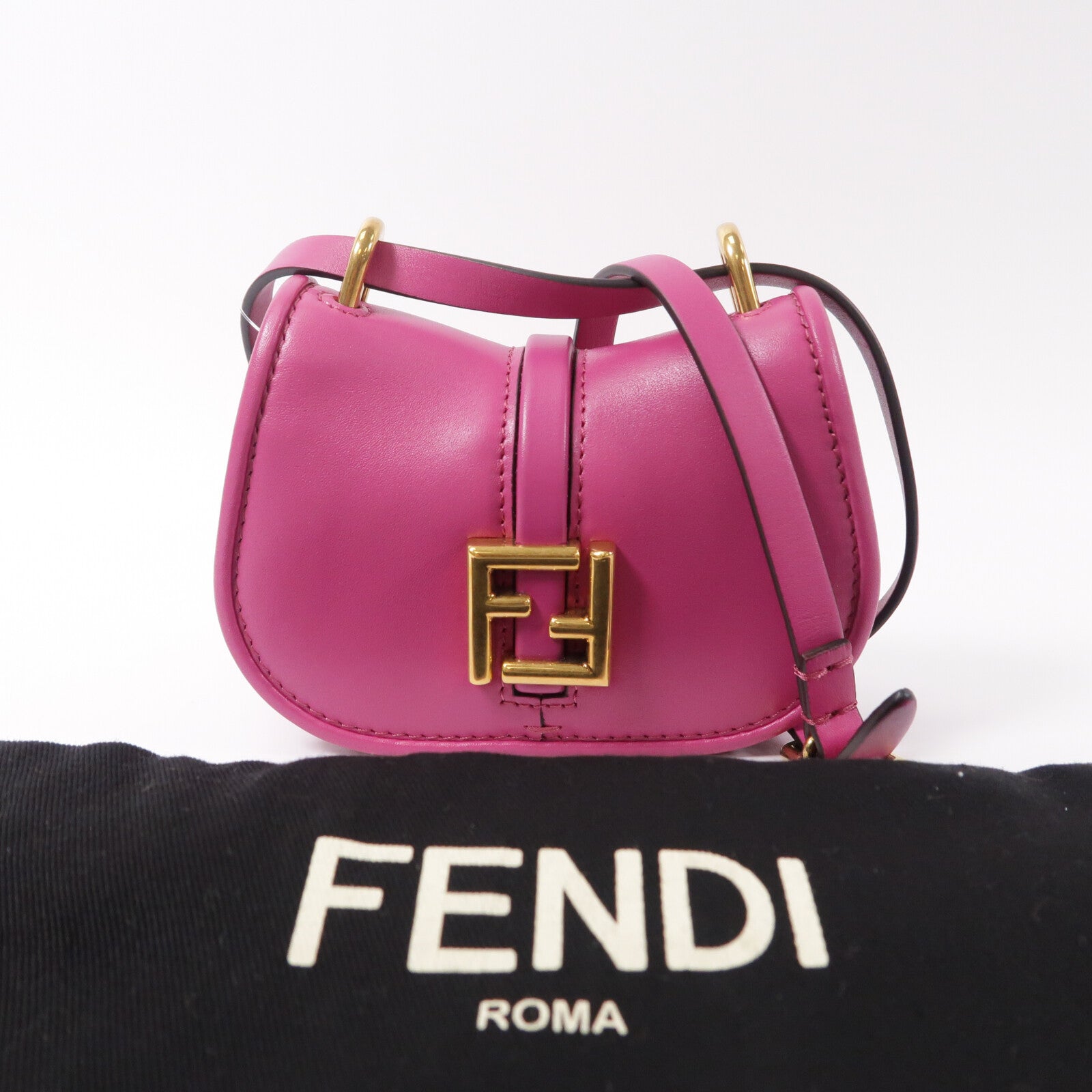 FENDI 牛皮皮革C'mon Nano肩背袋