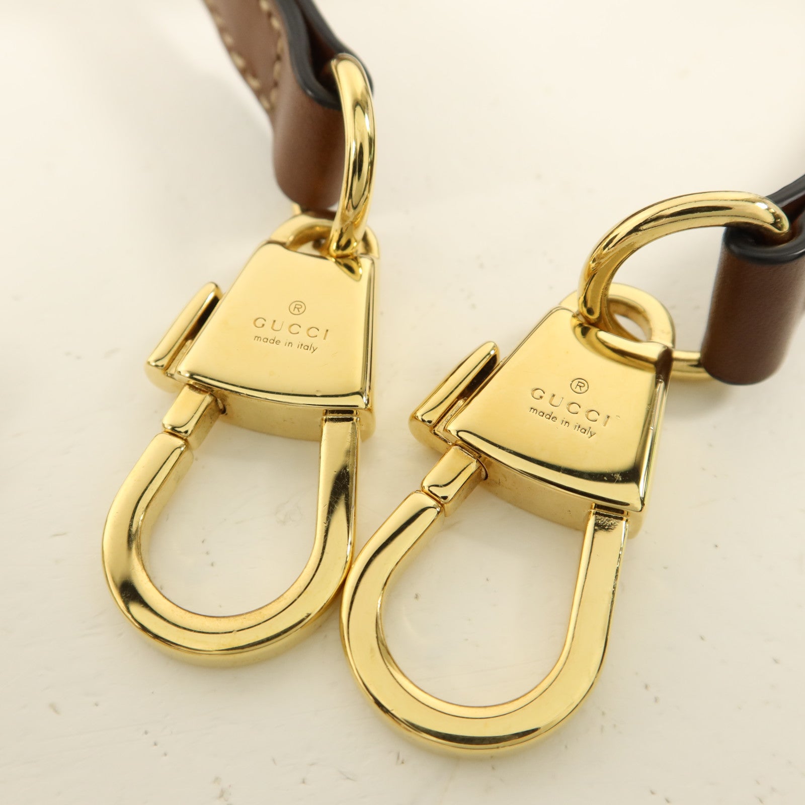 GUCCI 塗層帆布/牛皮皮革Padlock Supreme手挽肩背兩用袋