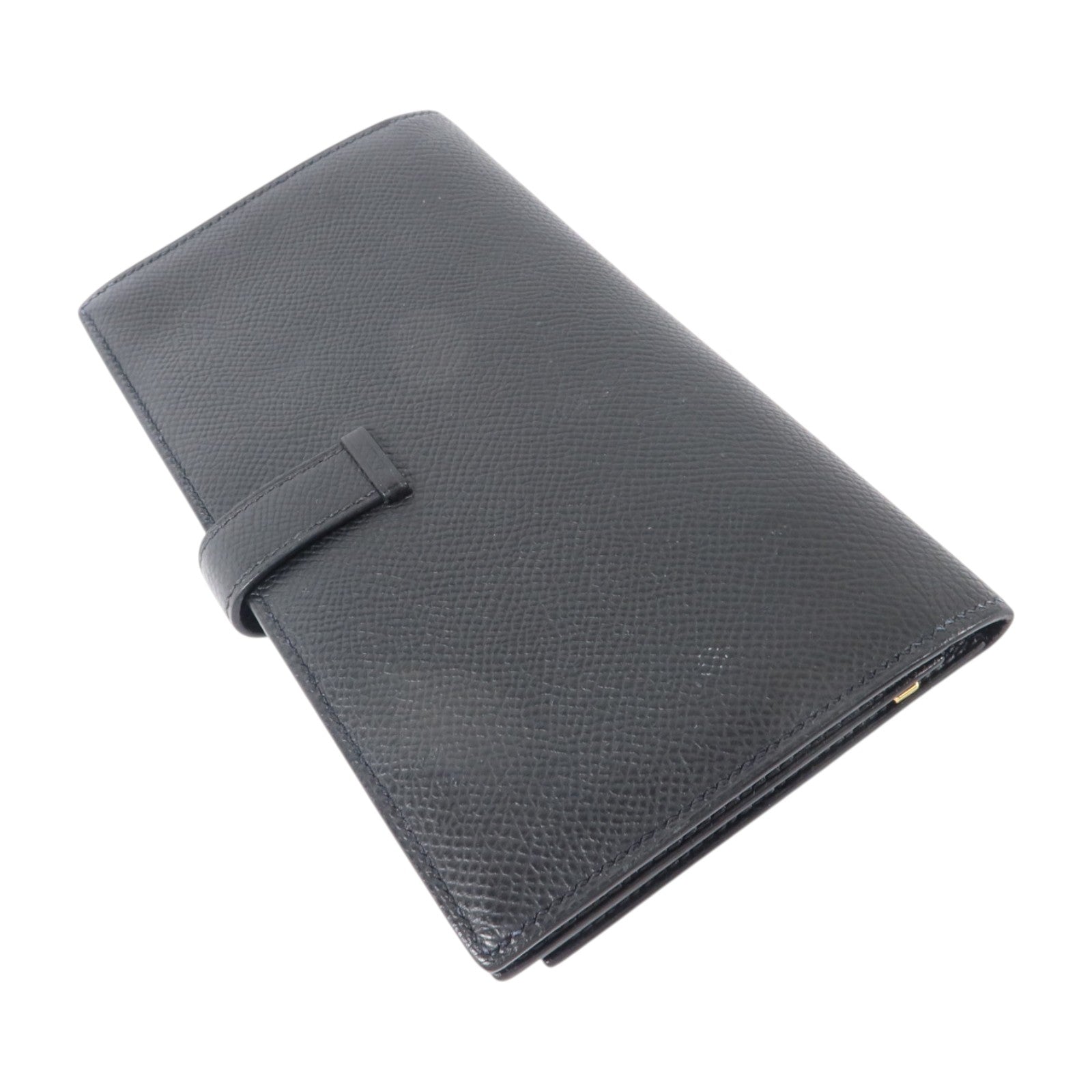 HERMES Epsom皮革Bearn Wallet長錢包Noir