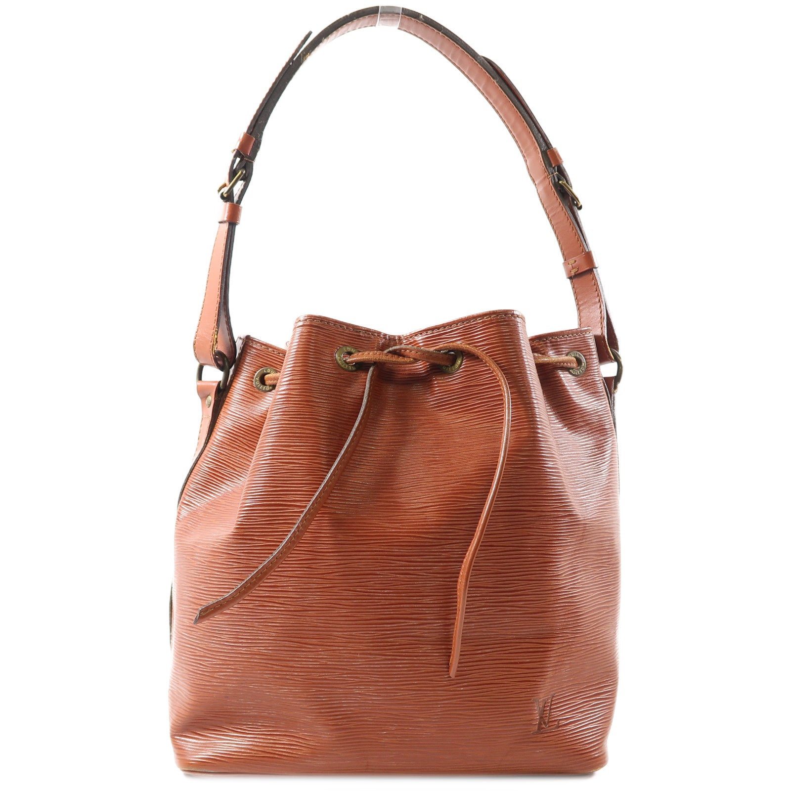 LOUIS VUITTON Epi Noe 金扣肩背袋啡色